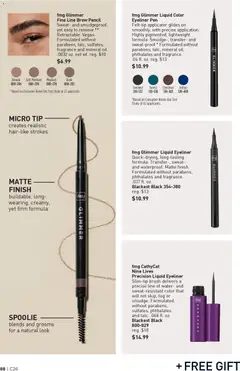 Preview of Avon weekly ads valid from 17.12.2025 | Page: 88 | Products: Pencil, Pen, Fragrance, Eyeliner