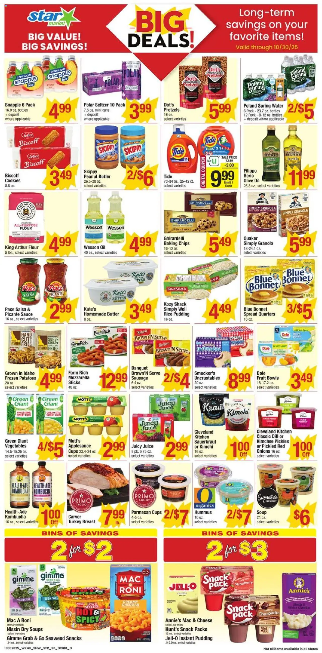 Star Market Weekly Ad - valid from 03.10.2025 | Page: 6 | Products: Oil, Chips, Potatoes, Sauce