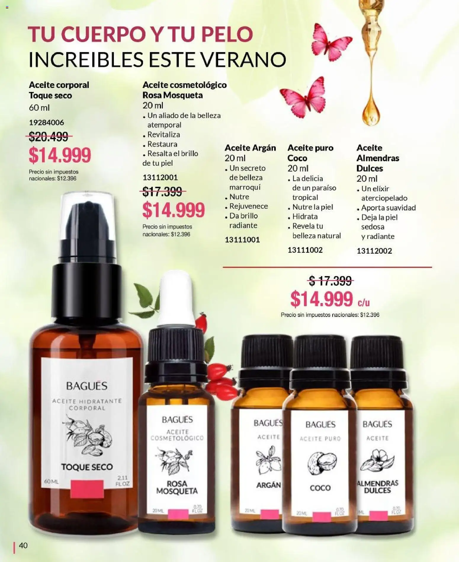 Bagués - Catálogo │ válido desde el 09.02.2026 | Página: 40 | Productos: Almendras, Aceite, Brillo, Radiante