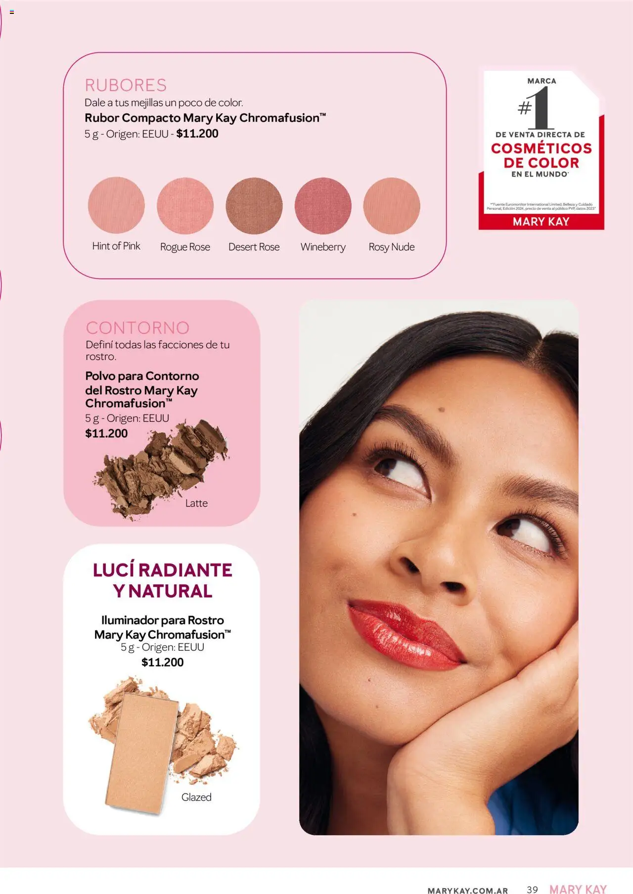 Mary Kay catálogo │ válido desde el 04.04.2025 | Página: 39 | Productos: Iluminador, Polvo, Fuente, Radiante