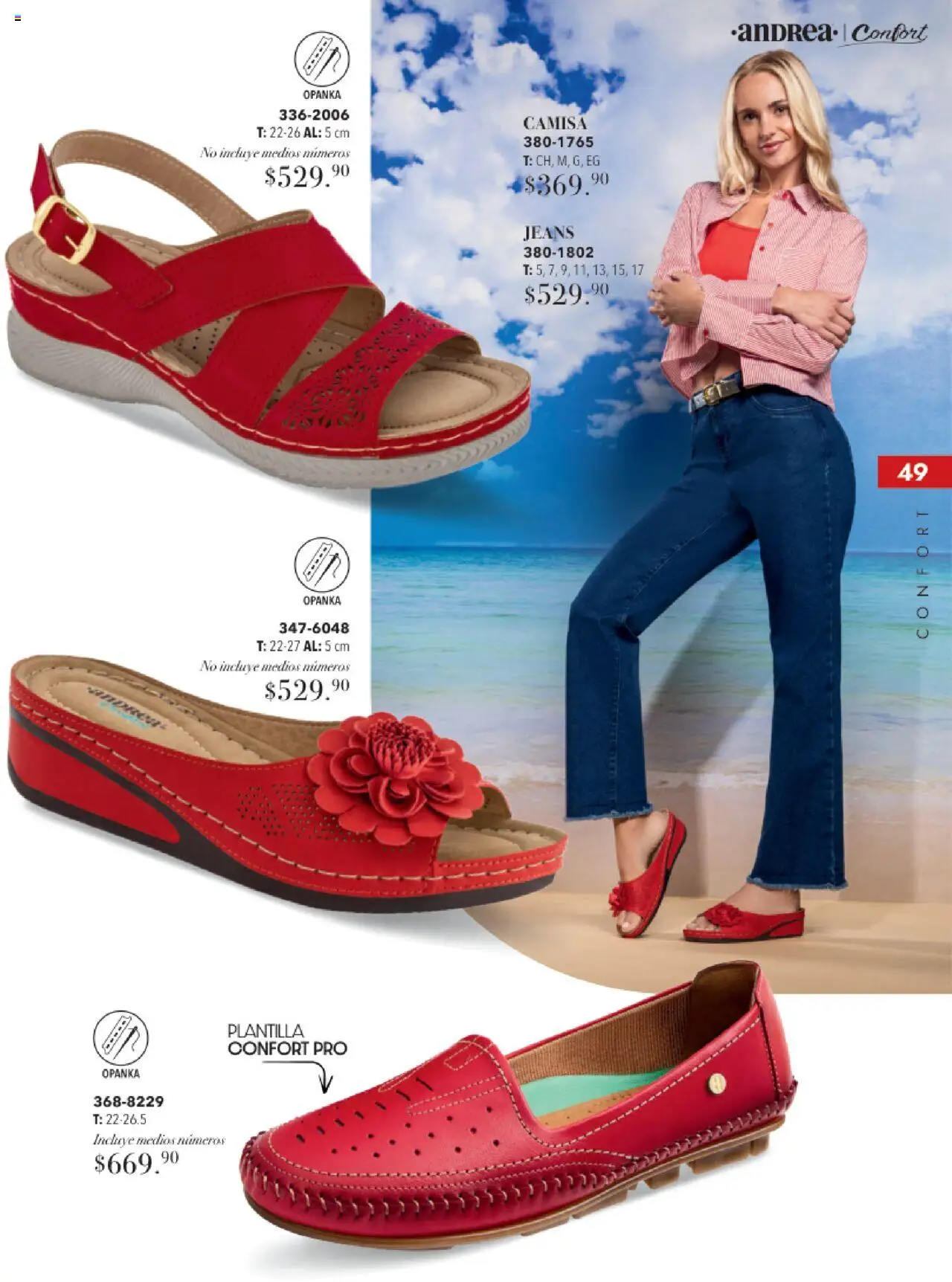 Nuevas ofertas de Andrea válidas en toda la República Mexicana desde el 17.08.2025. ¡Encuentra las mejores ofertas en Andrea - Catálogo Tropical Otoño / Invierno! | Página: 49 | Productos: Camisa