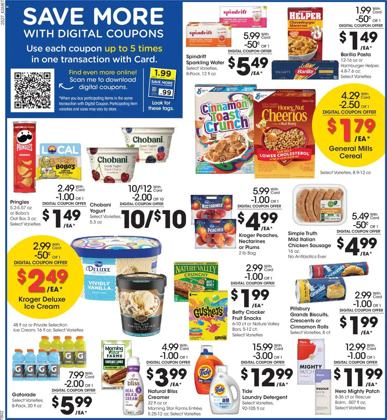 King Soopers Weekly Ad - valid from 06.08.2025 | Page: 3 | Products: Ice cream, Salt, Lemon, Bag