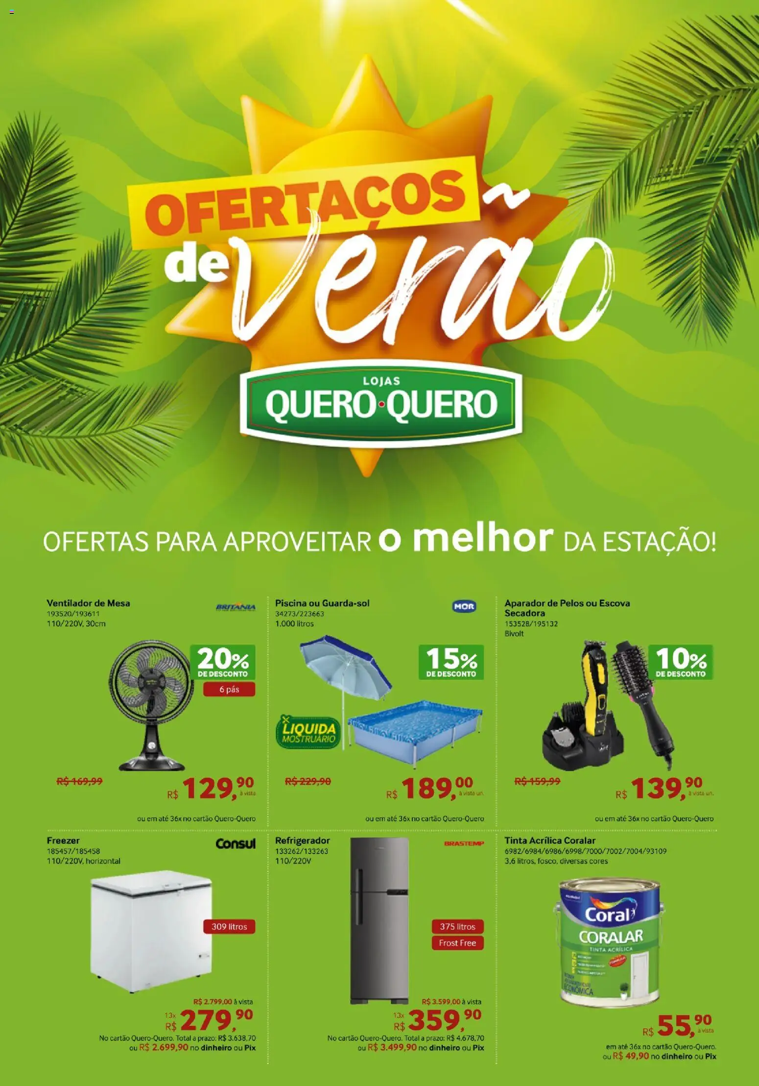 Lojas Quero-Quero Folheto - válido de 13.01.2026 | Página: 1 | Produtos: Ventilador, Ventilador de mesa, Aparador, Aparador de pelos