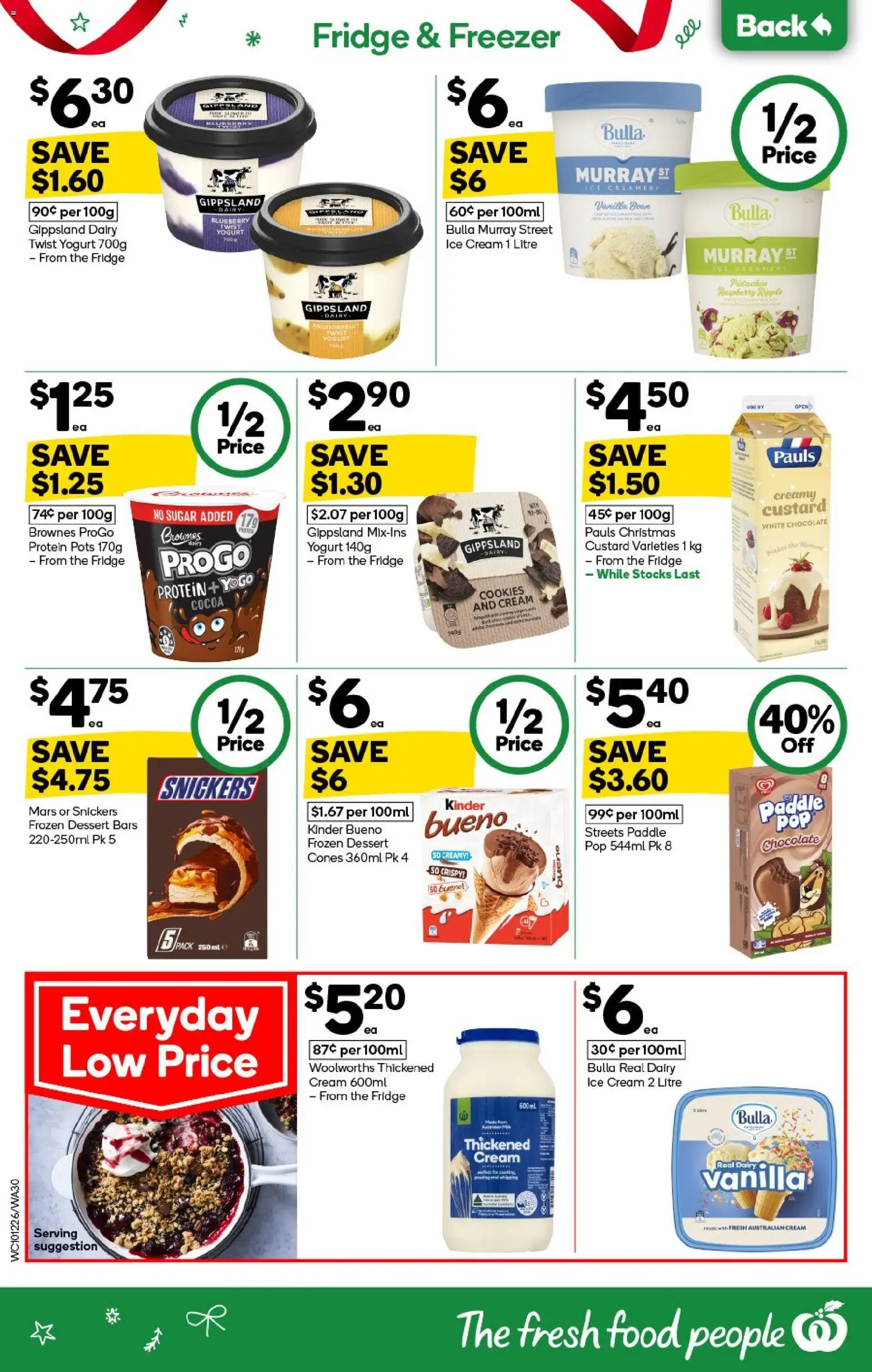 Woolworths catalogue - valid from 10.12.2025 | Page: 30 | Products: Dairy, Chocolate, Passionfruit, Freezer