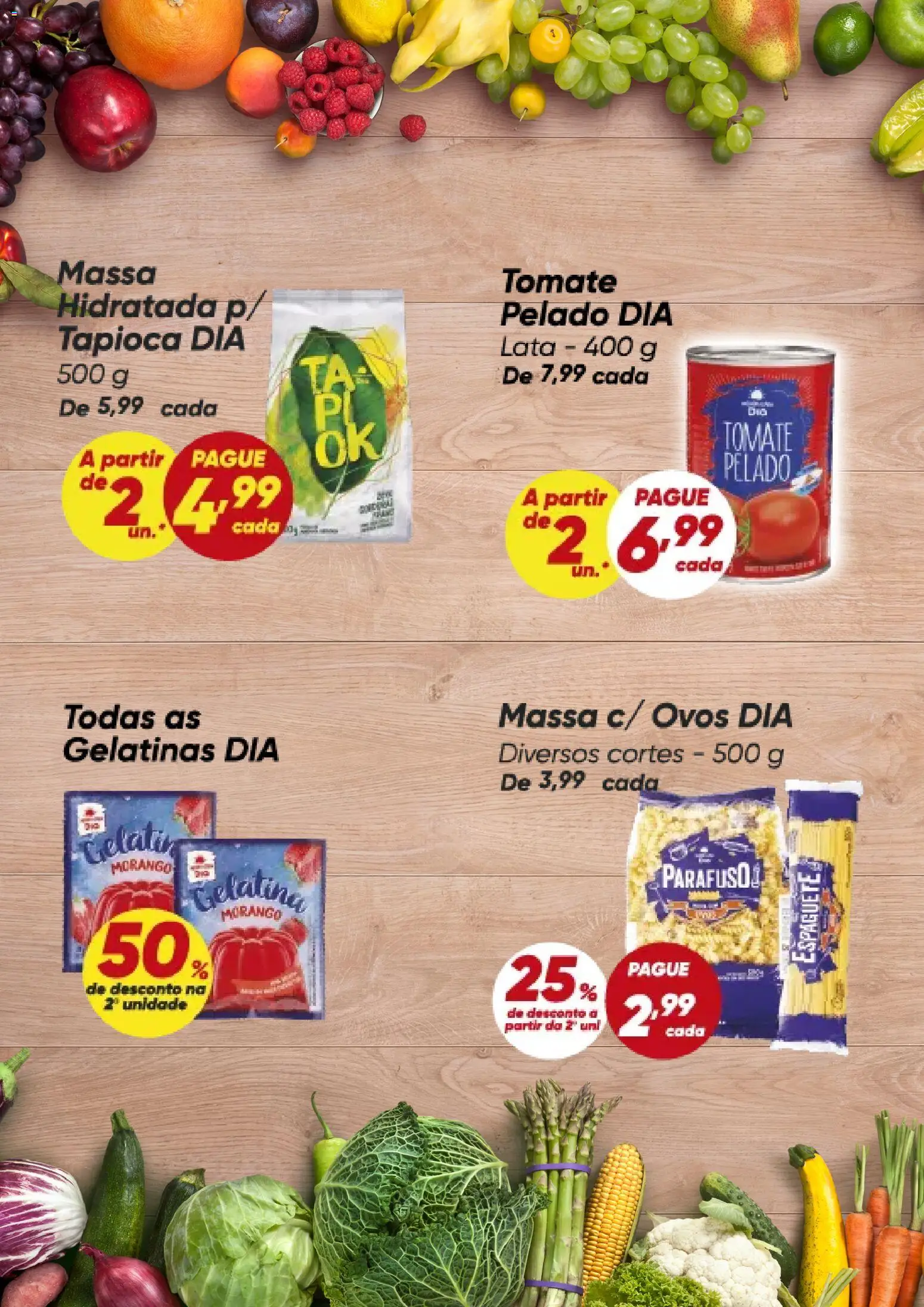 Dia Folheto - válido de 20.04.2026 | Página: 3 | Produtos: Espaguete, Ovos, Massa, Gelatina