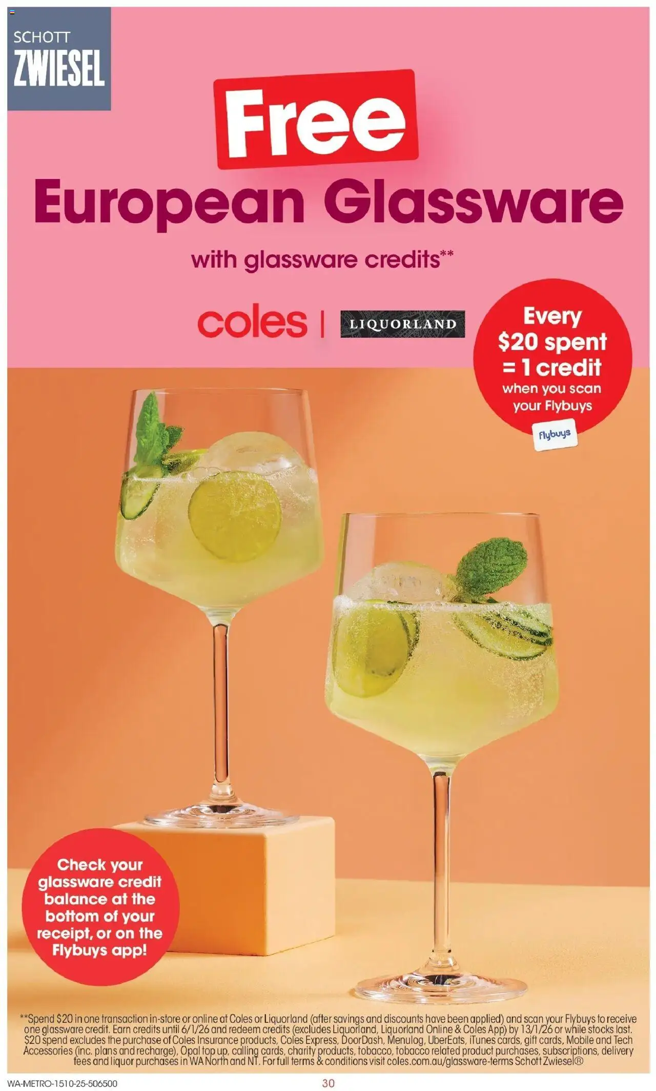 Coles catalogue - valid from 15.10.2025 | Page: 30 | Products: Glassware, Opal, Accessories, Mobile