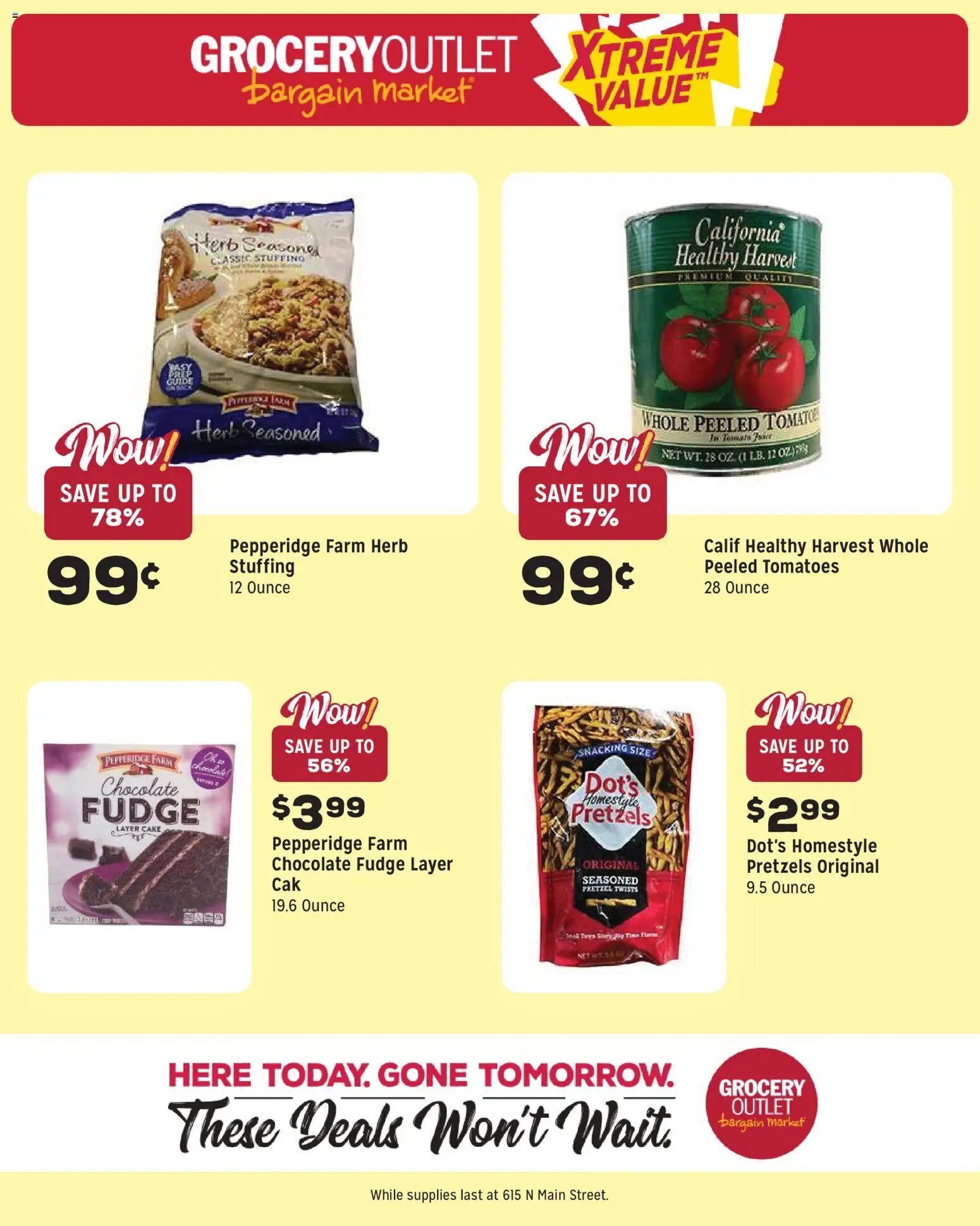 Grocery Outlet Weekly Ad - ID - valid from 15.04.2026 | Page: 9 | Products: Chocolate, Tomatoes