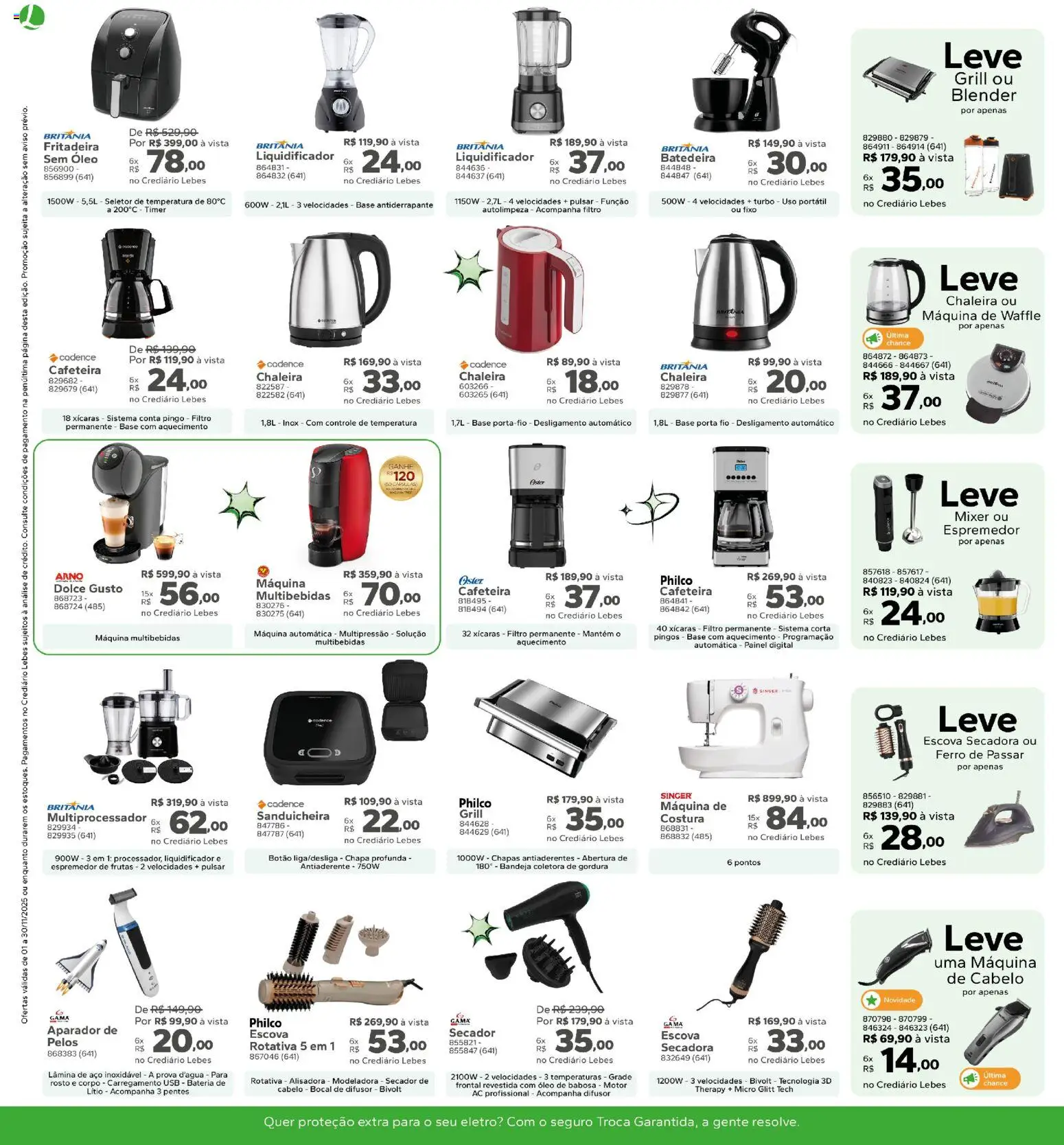 Lebes Folheto - válido de 01.11.2025 | Página: 6 | Produtos: Secador, Grade, Espremedor de frutas, Bateria