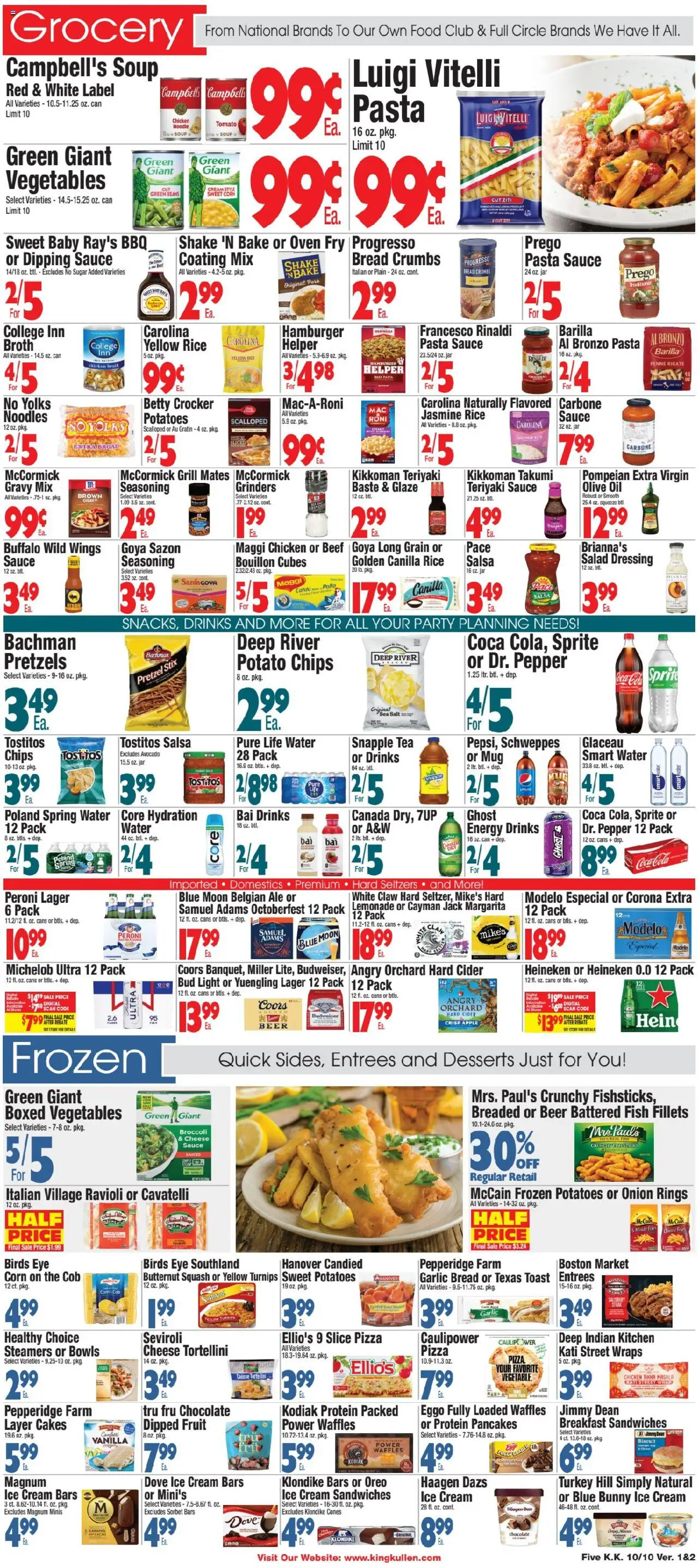 King Kullen Weekly Ad - valid from 09.10.2025 | Page: 5 | Products: Broccoli, Squash, Salad, Sugar