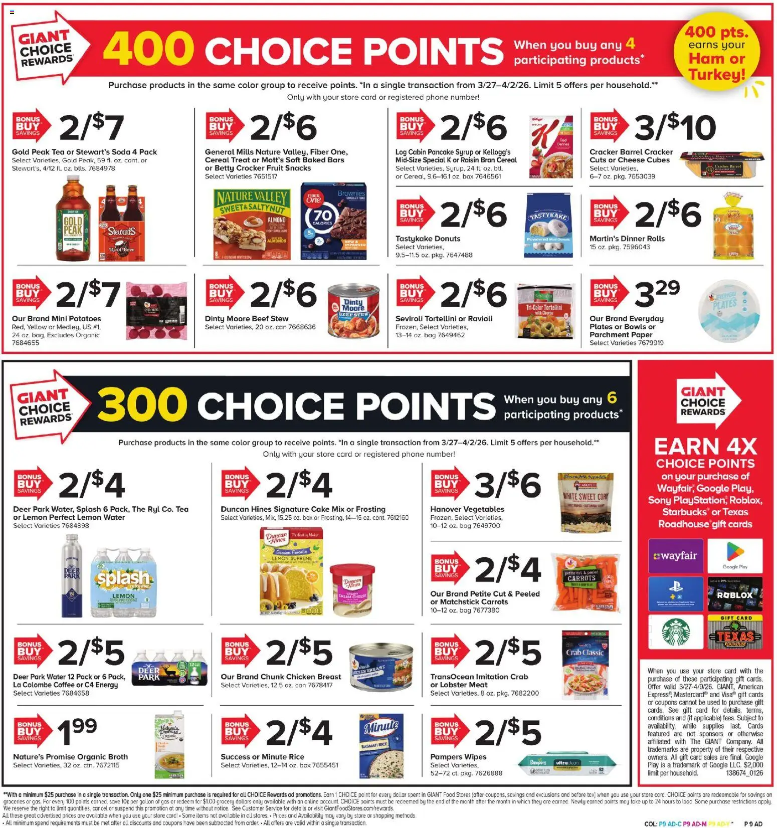 Giant Weekly Ad - valid from 27.03.2026 | Page: 8 | Products: Corn, Berries, Box, Phone