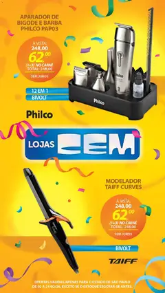 Lojas Cem - Ofertas atuais - Pré-Visualização do folheto da loja Lojas Cem, válido de 02.02.2026 | Página: 129 | Produtos: Aparador, Carne