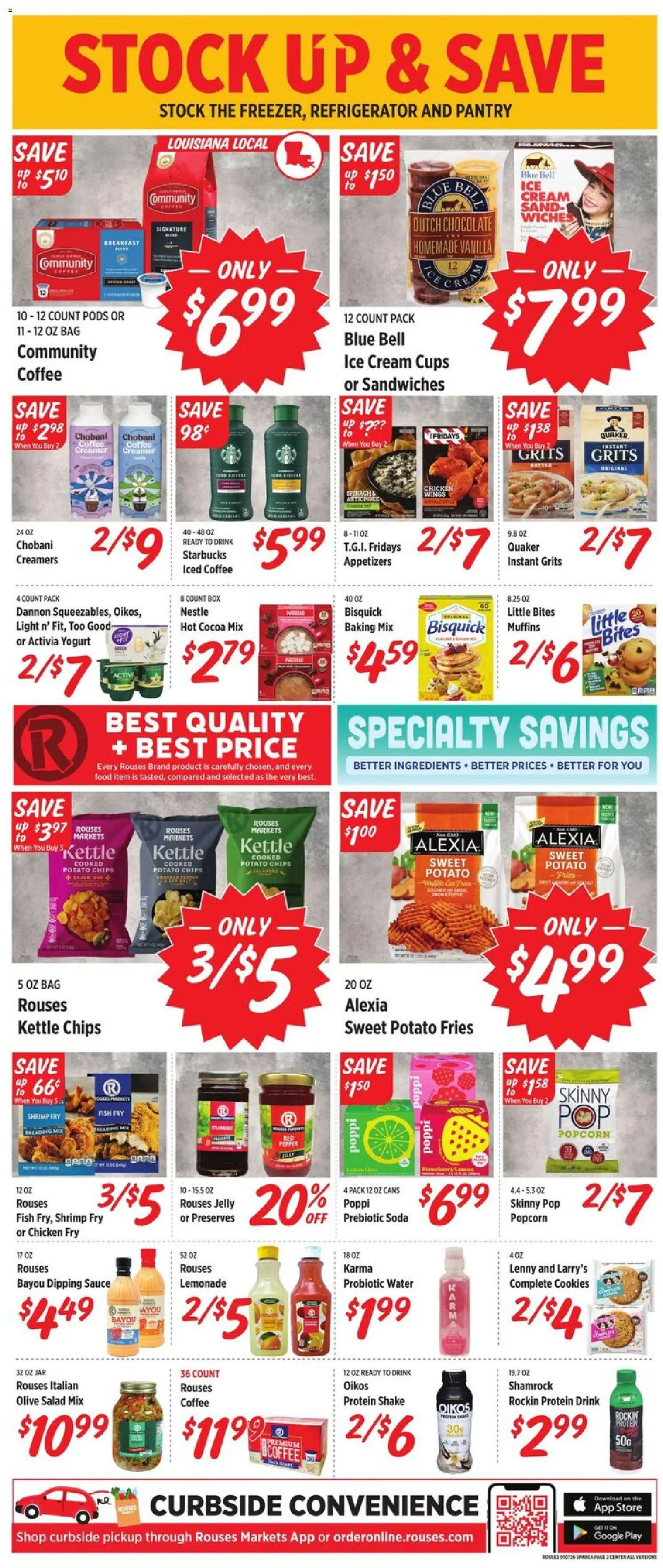 Rouses Weekly Ad - LA - valid from 07.01.2026 | Page: 3 | Products: Coffee, Bag, Refrigerator, Kettle