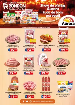 Supermercados Rondon - Ofertas Aurora - Pré-Visualização do folheto da loja Supermercados Rondon, válido de 30.09.2025 | Página: 1