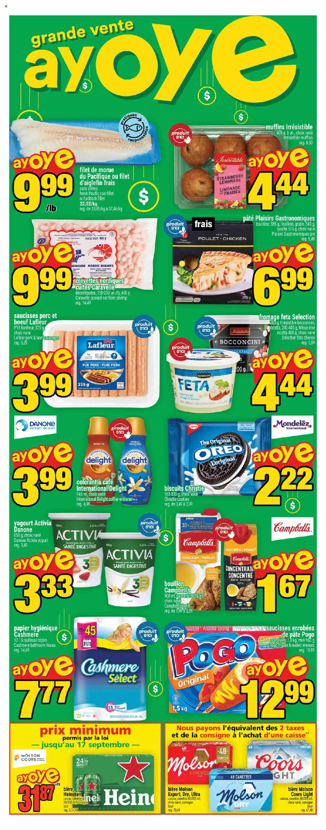 Super C flyer valid from 21.08.2025 | Page: 2 | Products: Beef, Yogurt, Coffee, Beer