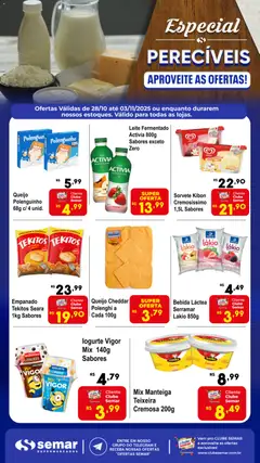 Semar Supermercado - Ofertas Especial Perecíveis - Pré-Visualização do folheto da loja Semar Supermercado, válido de 28.10.2025