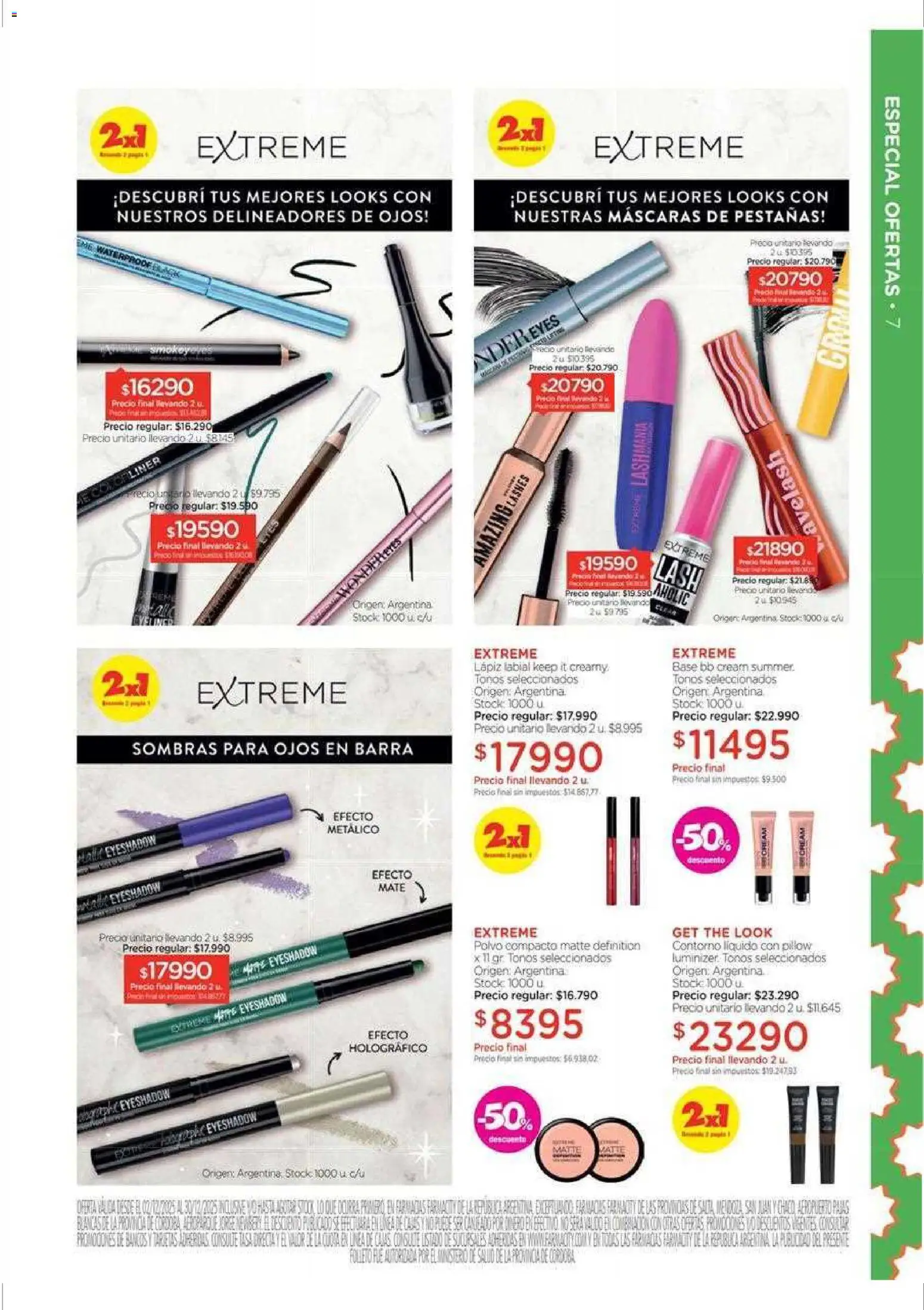 Farmacity catálogo │ válido desde el 02.12.2025 | Página: 7 | Productos: Polvo, Lápiz labial, Contorno, Polvo compacto