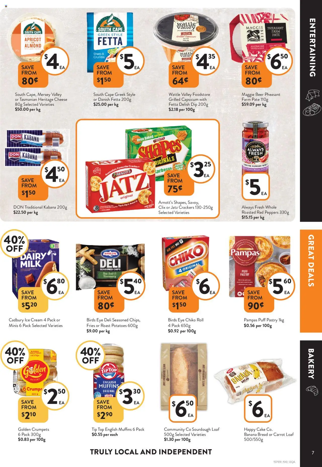 Foodworks catalogue - valid from 15.10.2025 | Page: 7 | Products: Crumpets, Dairy, Cheese, Bakery