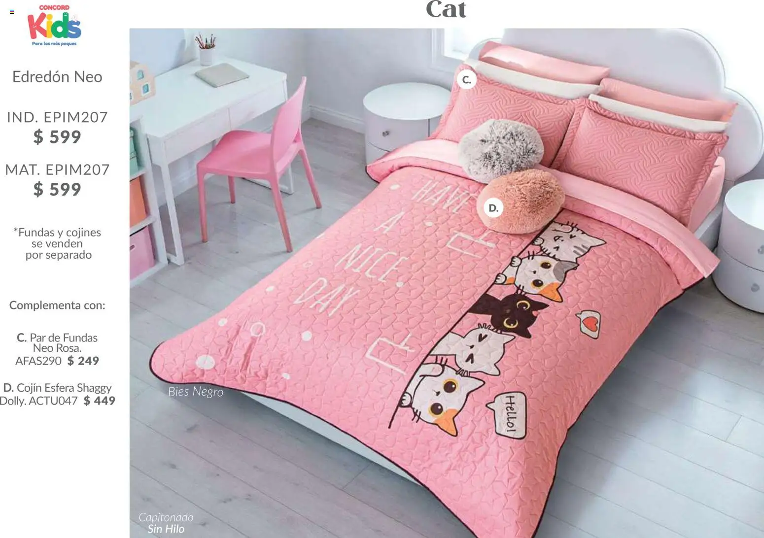 Nuevas ofertas de Colchas Concord válidas en toda la República Mexicana desde el 01.02.2026. ¡Encuentra las mejores ofertas en Colchas Concord catálogo Kids! | Página: 20