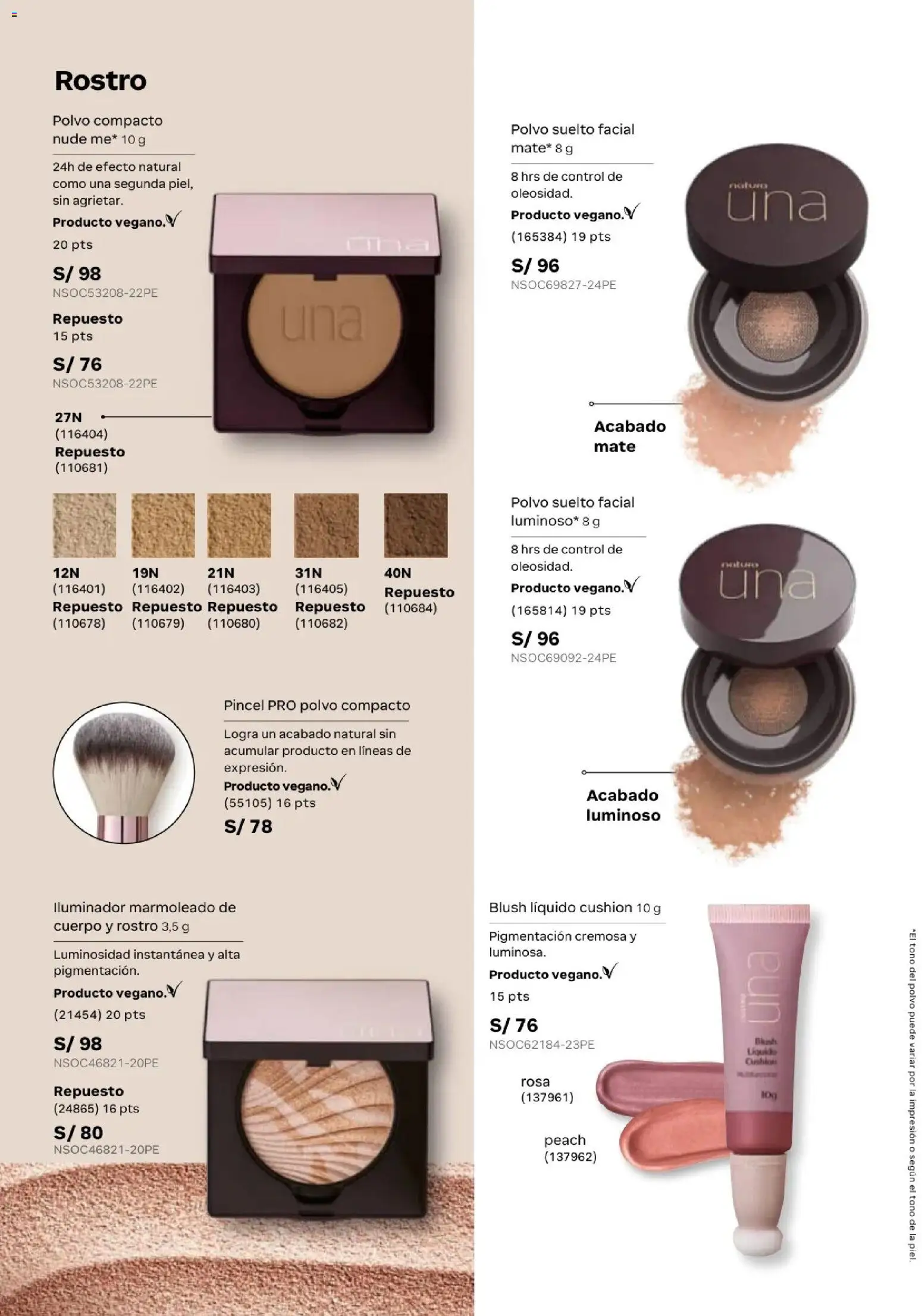 Catálogo Natura válido desde 20.02.2026 | Página: 54 | Productos: Pincel, Polvo