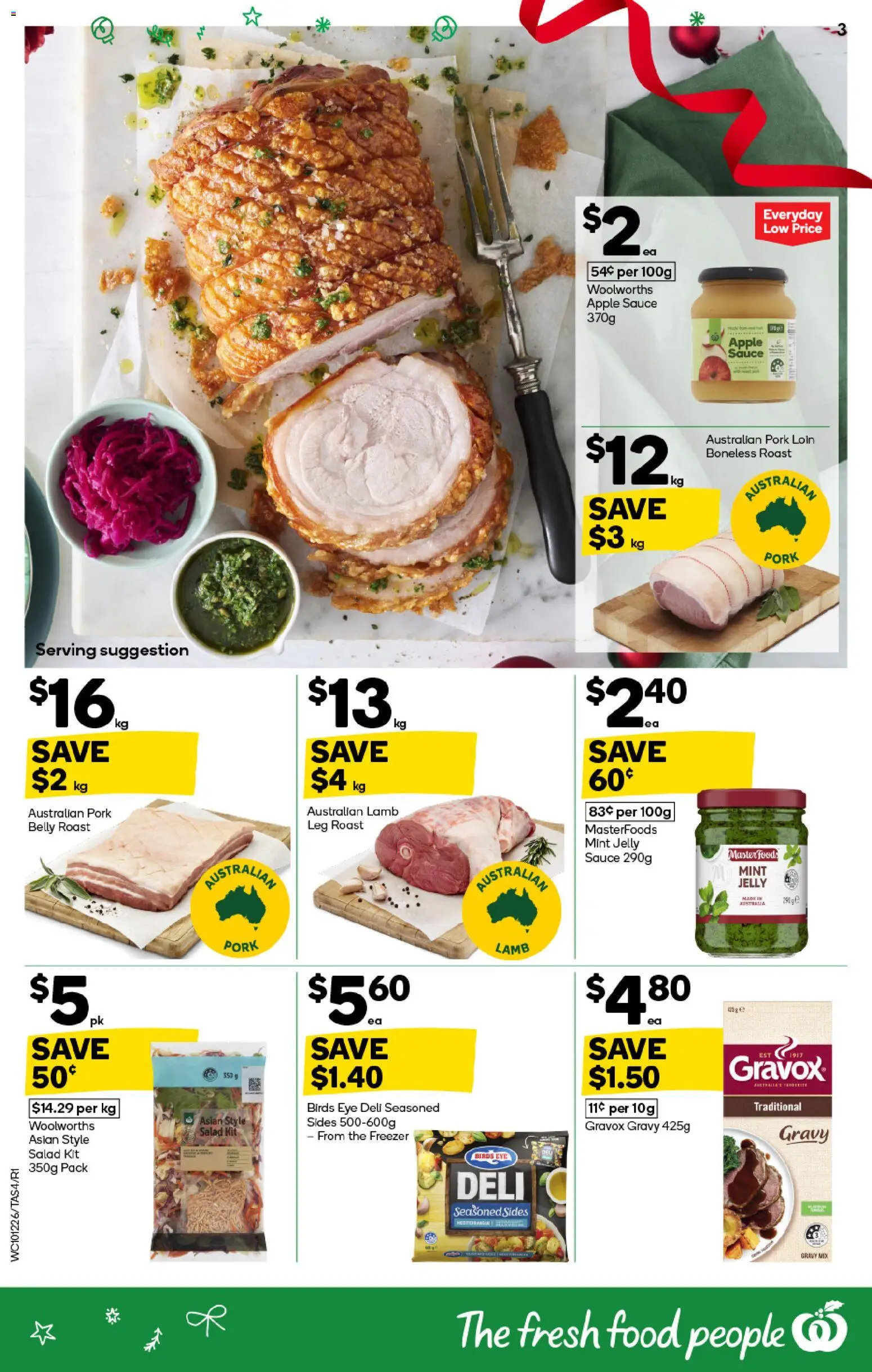 Woolworths catalogue - valid from 10.12.2025 | Page: 4 | Products: Pork, Salad, Sauce, Freezer