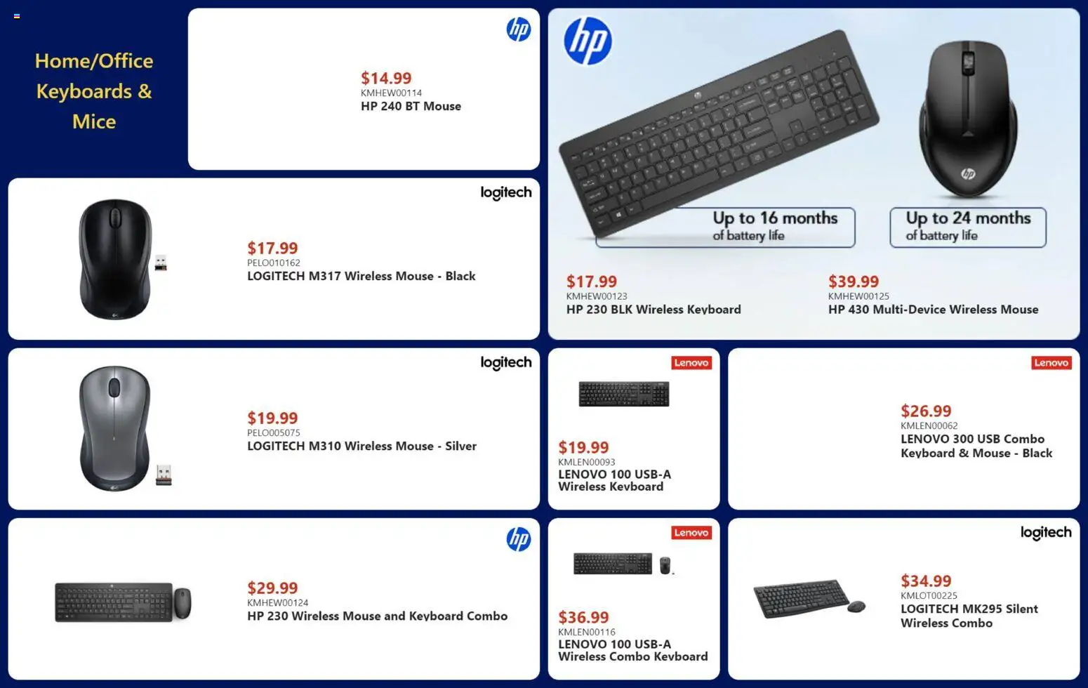 Canada Computers flyer valid from 10.04.2026 | Page: 8 | Products: Mouse, Keyboard, Battery