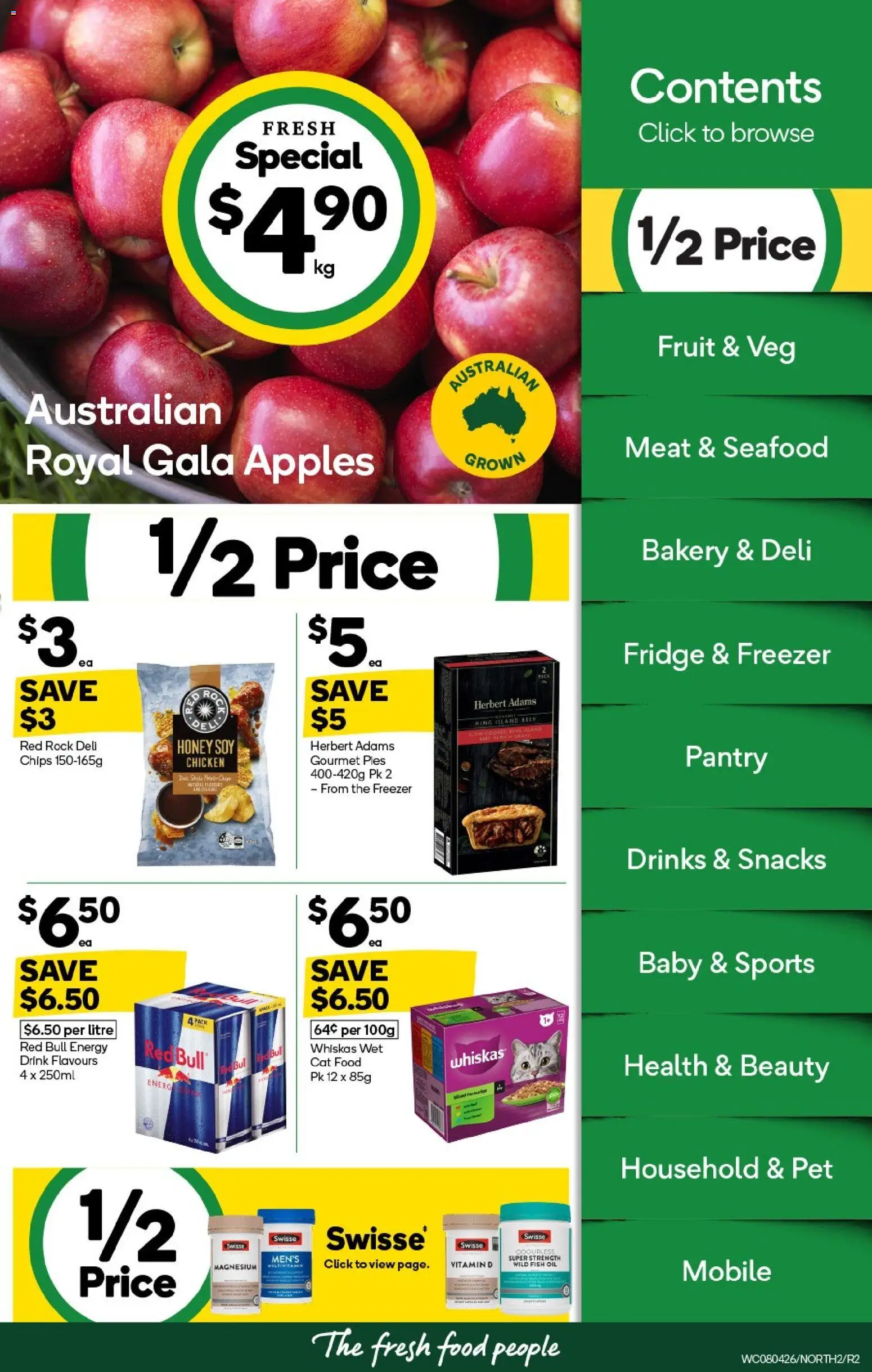 Woolworths catalogue - valid from 08.04.2026 | Page: 2 | Products: Chicken, Seafood, Fish oil, Bakery
