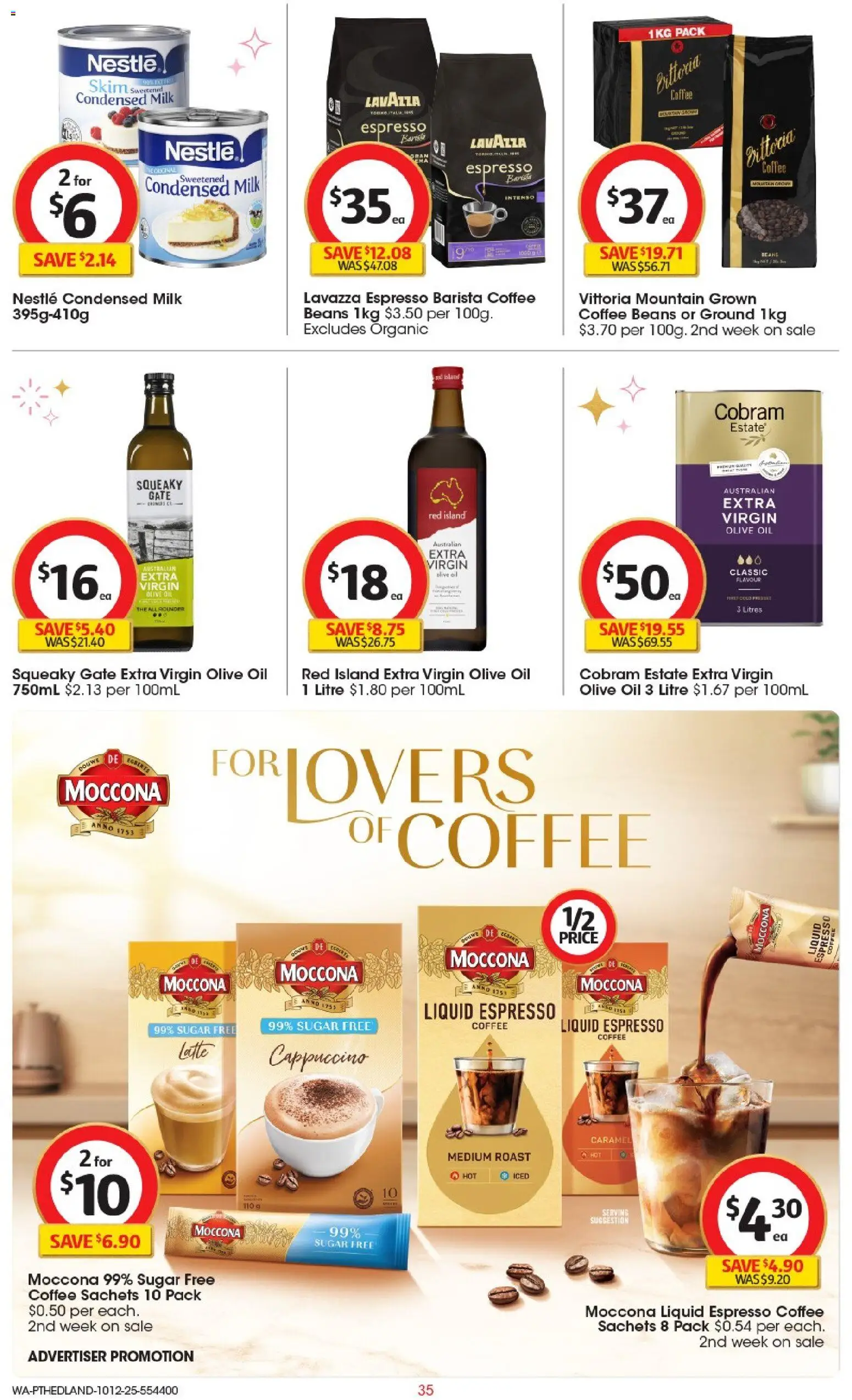 Coles catalogue - valid from 10.12.2025 | Page: 36 | Products: Gate, Oil, Olive oil, Moccona