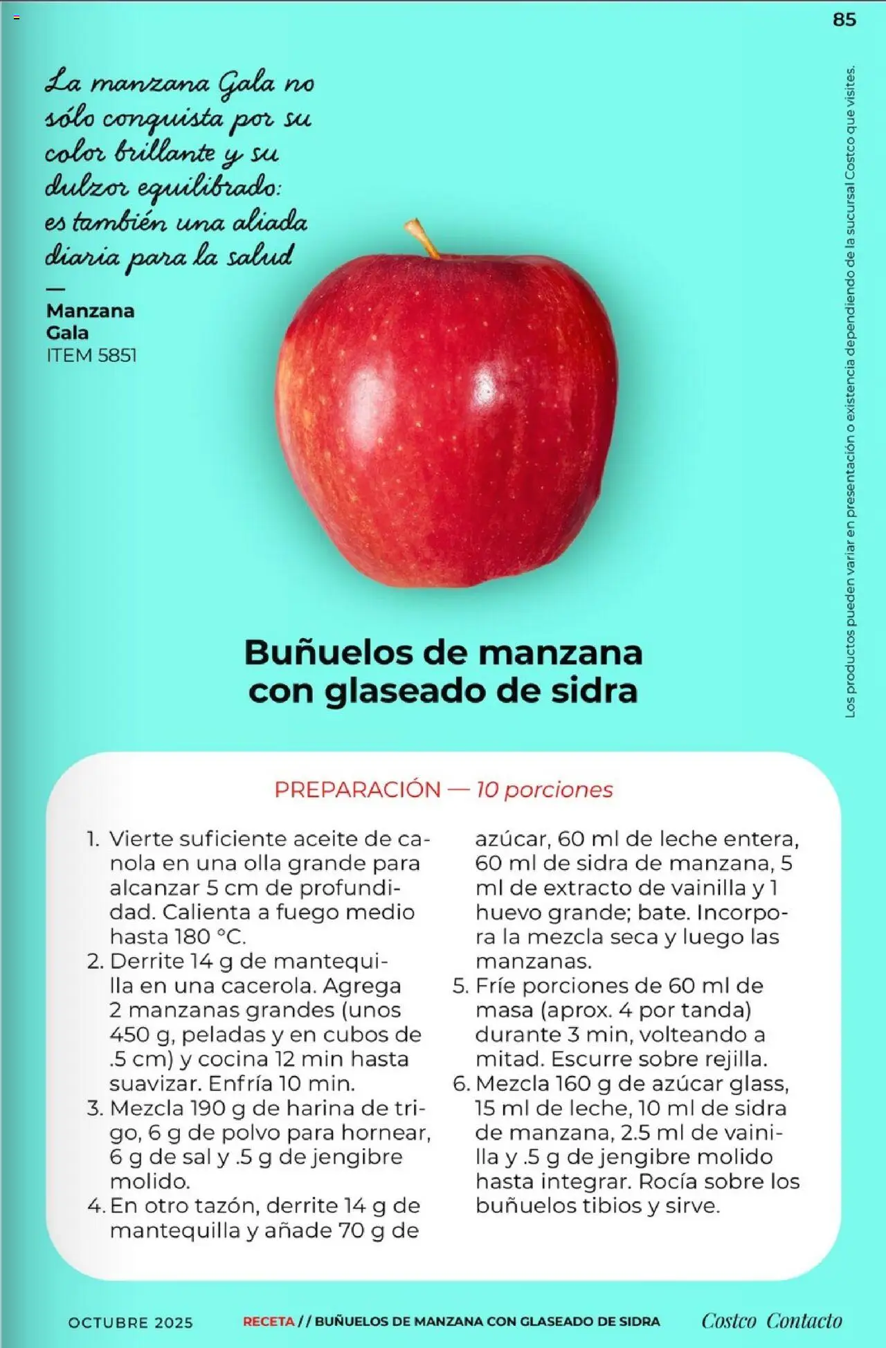 Nuevas ofertas de Costco válidas en toda la República Mexicana desde el 03.10.2025. ¡Encuentra las mejores ofertas en Costco - Revista Octubre! | Página: 85 | Productos: Manzana, Aceite, Manzanas, Polvo