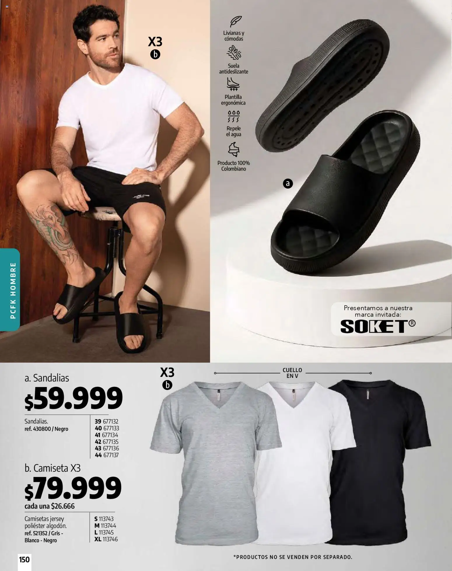 Pacifika revista - valida desde el 01.01.2026 | Página: 150 | Productos: Sandalias, Agua, Camiseta, Cuello