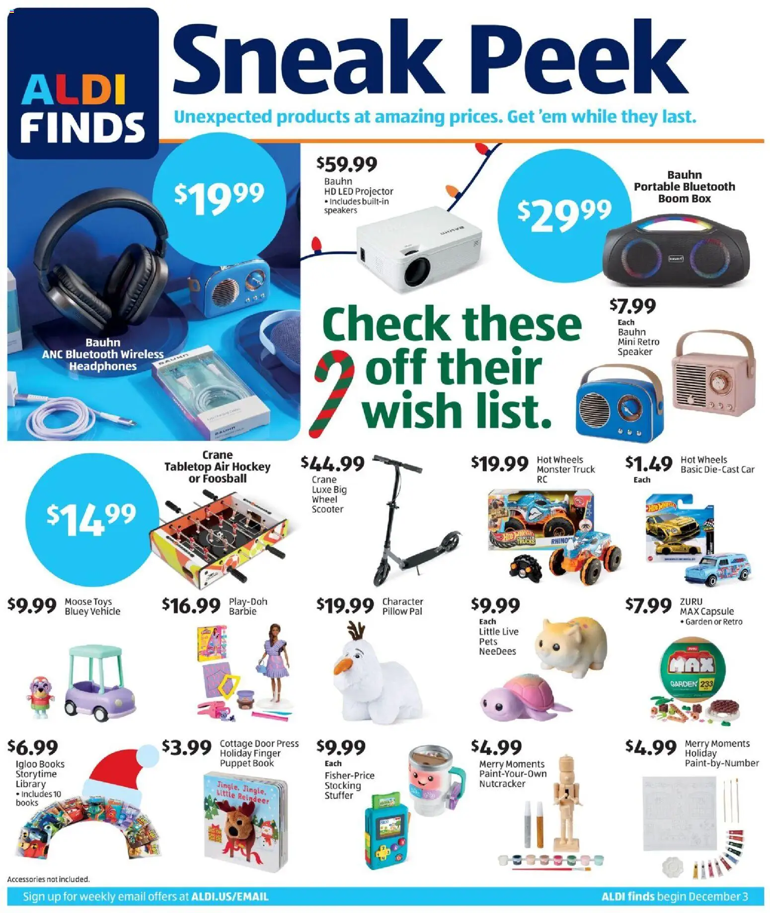Aldi In Store Ad - valid from 03.12.2025 | Page: 1 | Products: Press, Library, Box, Speaker