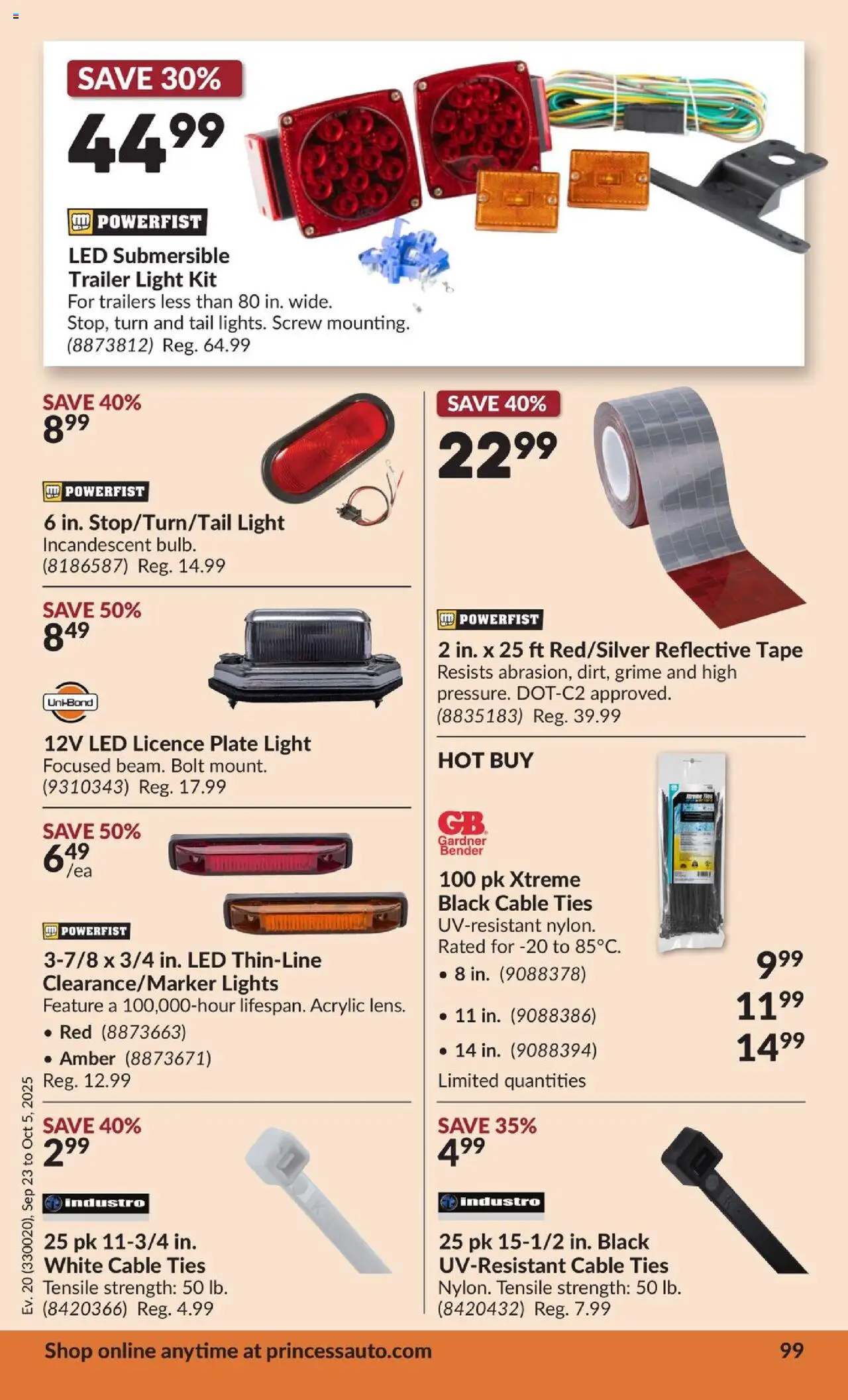 Princess Auto flyer valid from 23.09.2025 | Page: 105 | Products: Cable