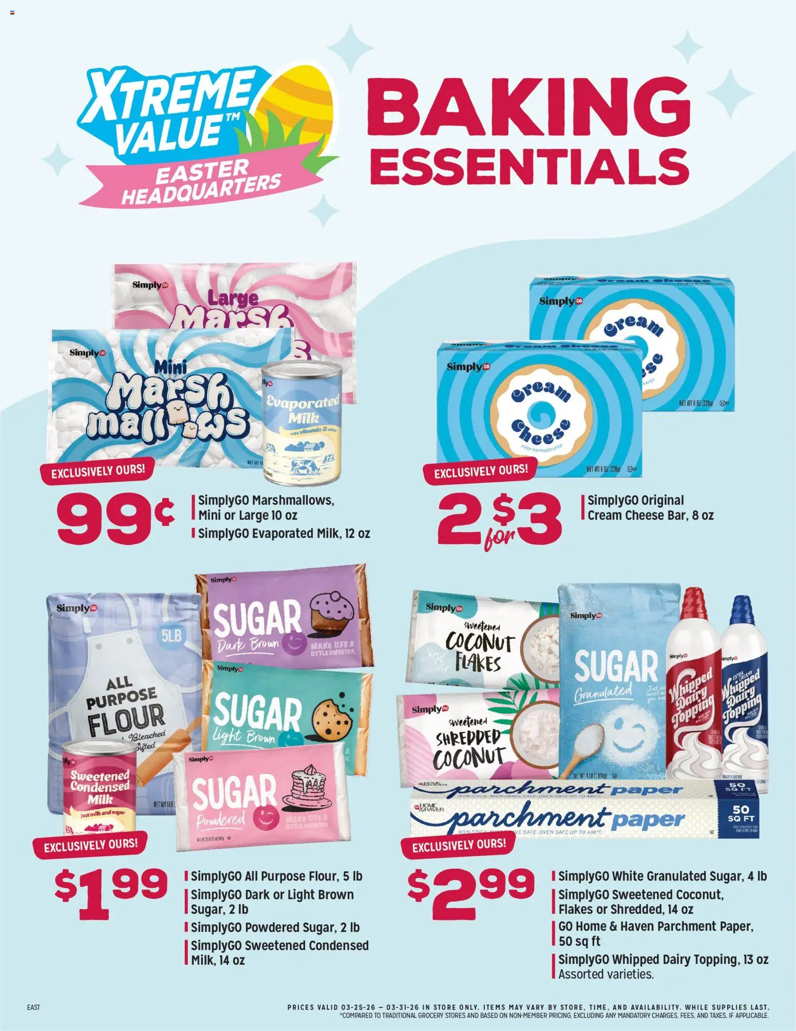 Grocery Outlet Weekly Ad - MD - valid from 25.03.2026 | Page: 5 | Products: Milk, Flakes, Sugar, Oven