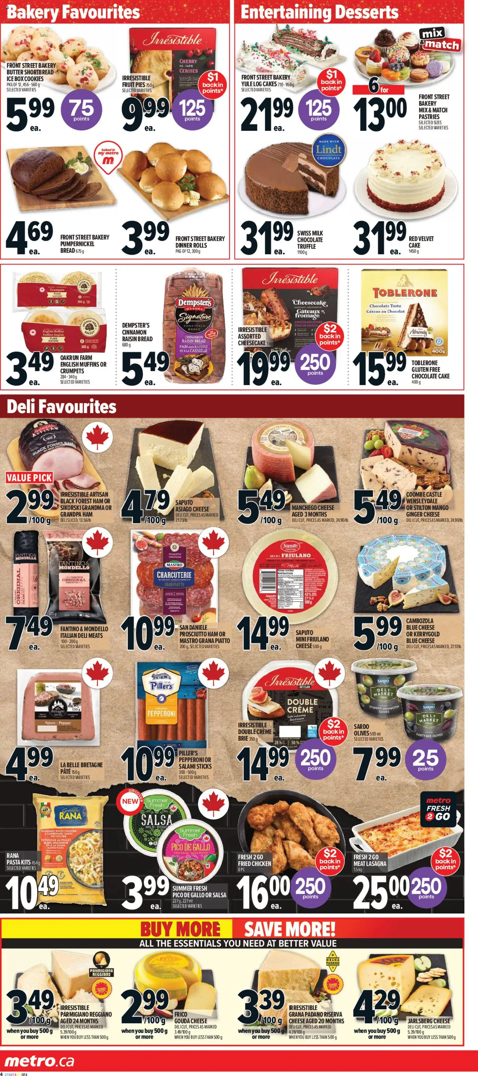 Metro flyer valid from 18.12.2025 | Page: 9 | Products: Bakery, Box, Milk, Butter