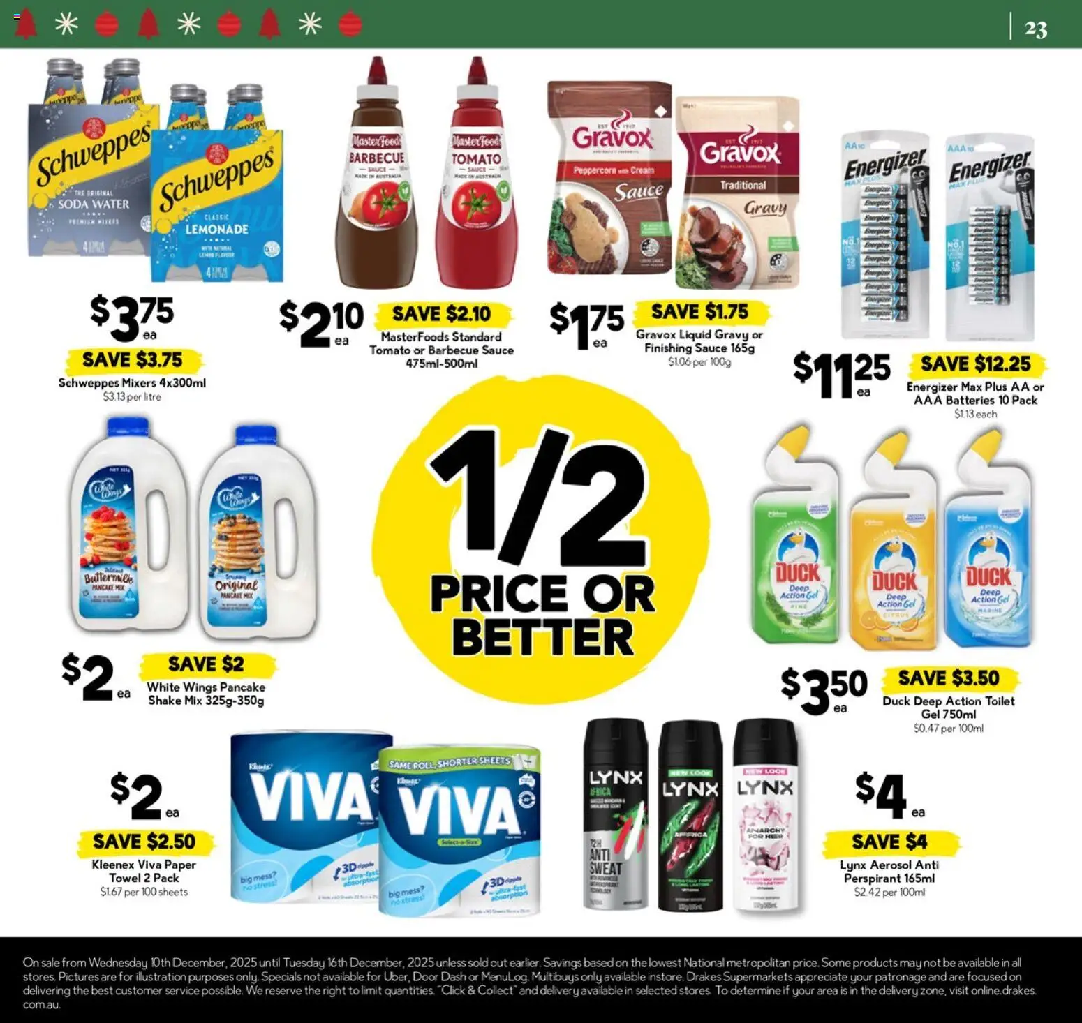 Drakes catalogue - valid from 10.12.2025 | Page: 24 | Products: Door, Duck, Sauce, Batteries