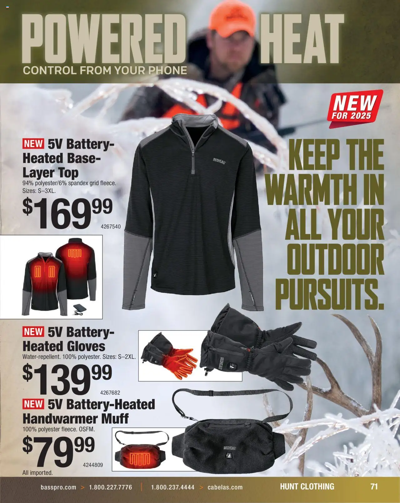 Cabela's Hunting Master 25 - valid from 11.08.2025 | Page: 71 | Products: Battery, Gloves, Phone