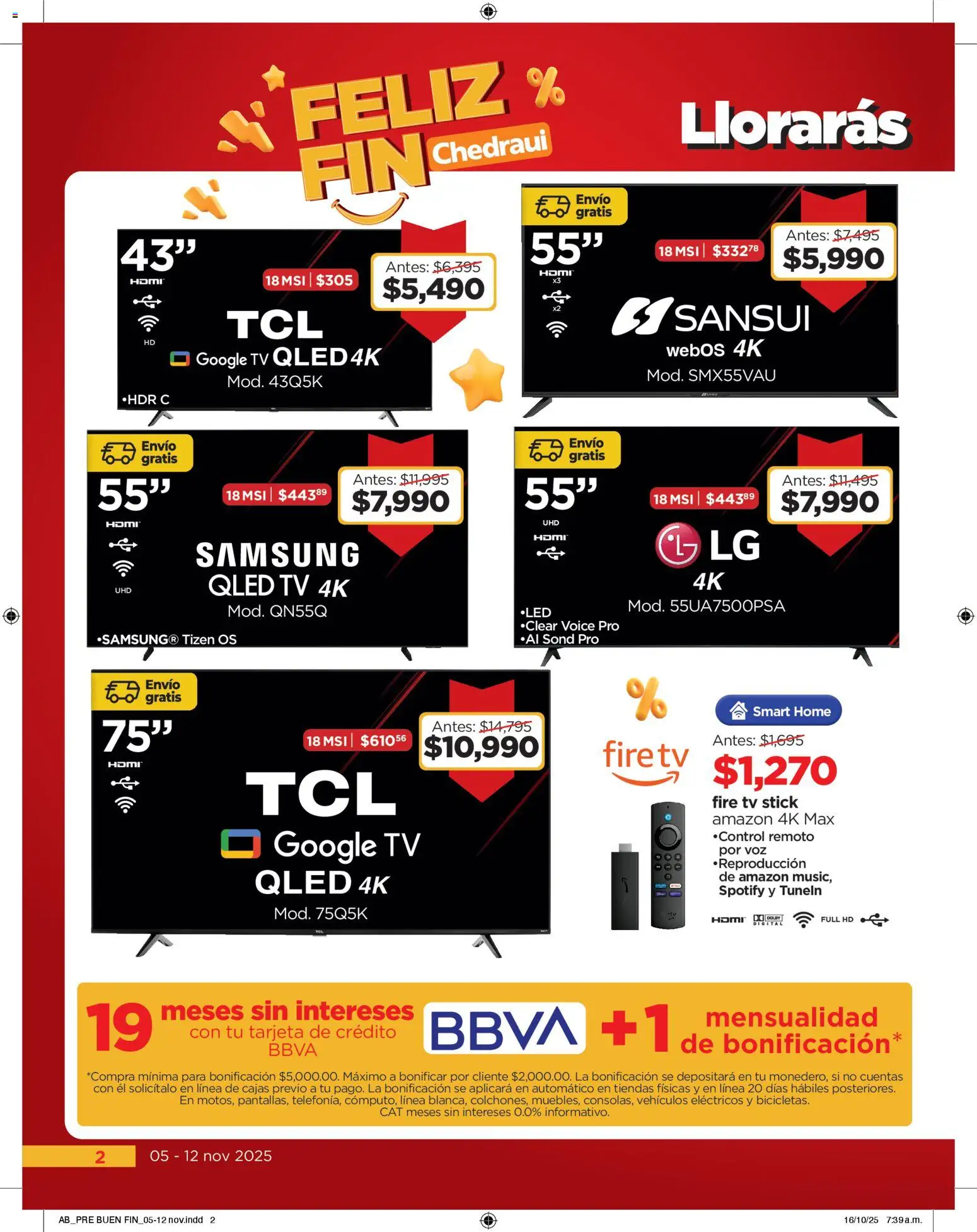Nuevas ofertas de Chedraui válidas en toda la República Mexicana desde el 05.11.2025. ¡Encuentra las mejores ofertas en Chedraui Buen Fin! | Página: 2