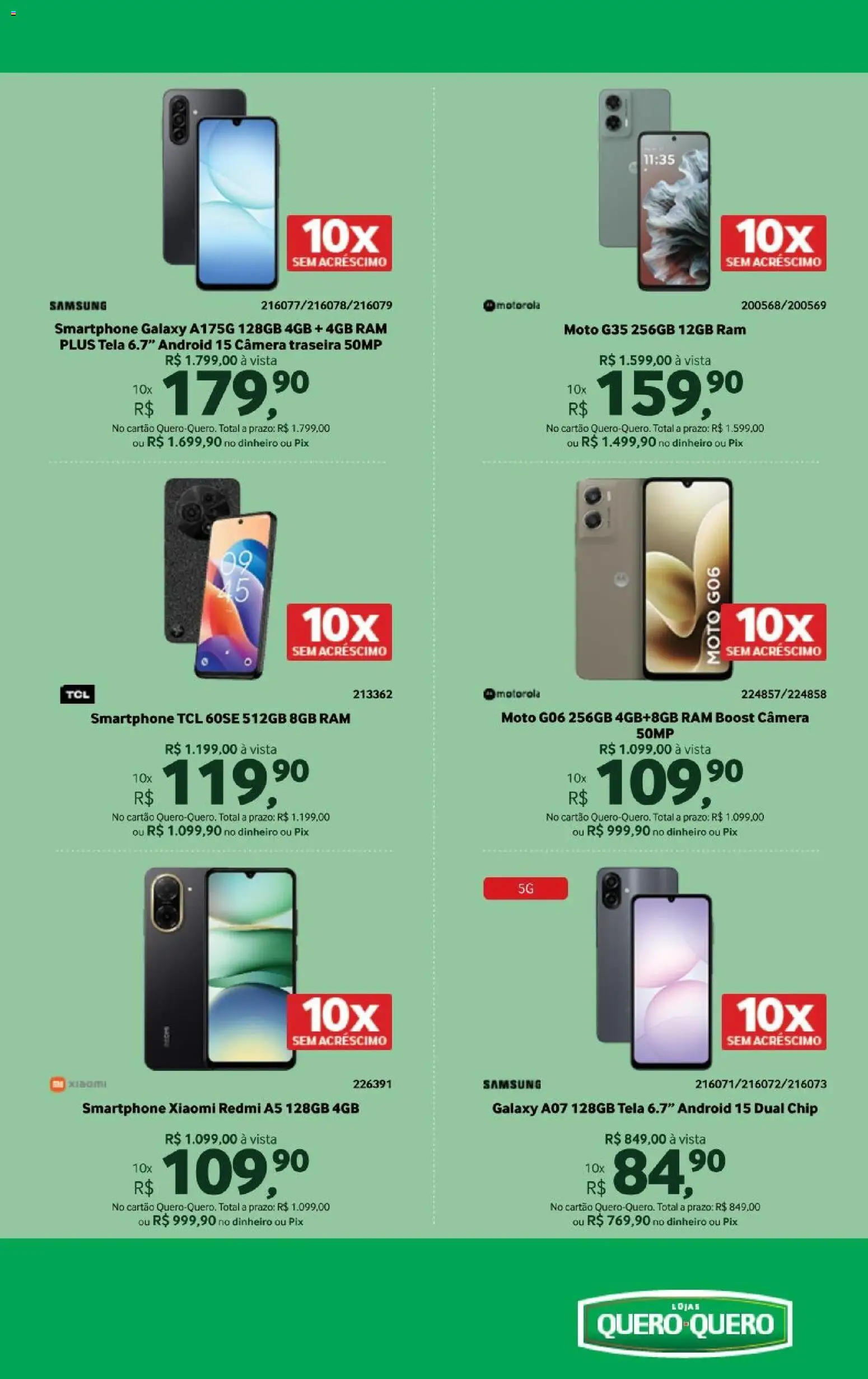 Lojas Quero-Quero Folheto - válido de 16.03.2026 | Página: 18 | Produtos: Tela, Smartphone, Câmera
