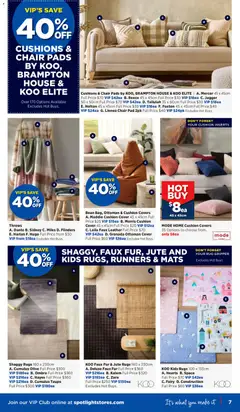 Preview of Spotlight Catalogue  - valid from 11.02.2026 | Page: 7 | Products: Chair, Cushion, Fur, Rugs