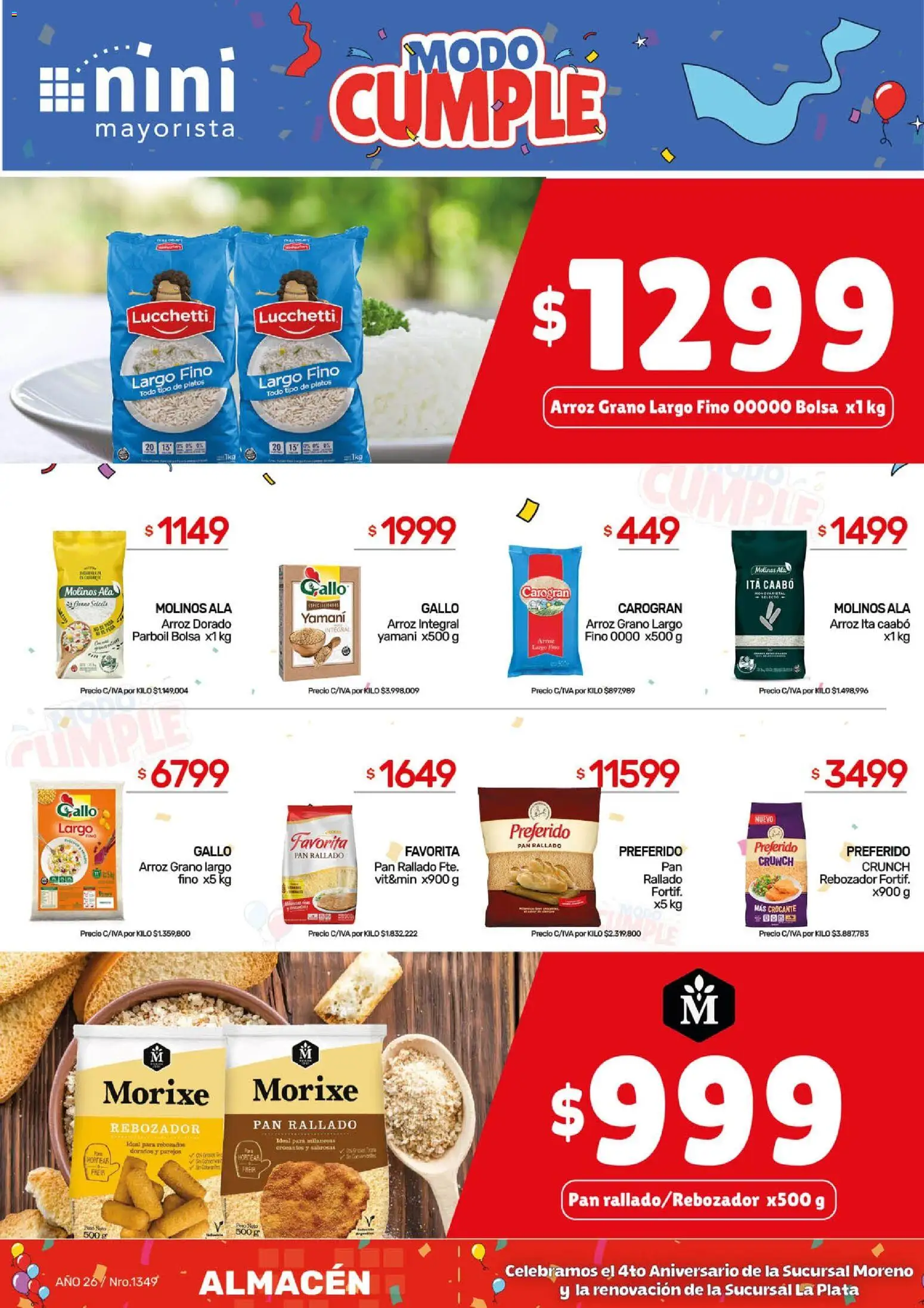 NINI Mayorista Ofertas │ válido desde el 02.03.2026 | Página: 21 | Productos: Bolsa, Pan, Arroz, Pan rallado