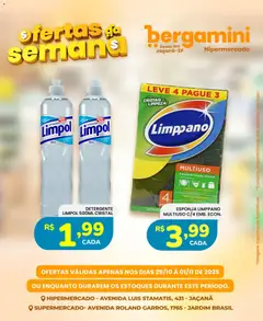 Supermercado Bergamini - Ofertas da semana - Pré-Visualização do folheto da loja Supermercado Bergamini, válido de 29.10.2025 | Página: 9 | Produtos: Esponja, Detergente