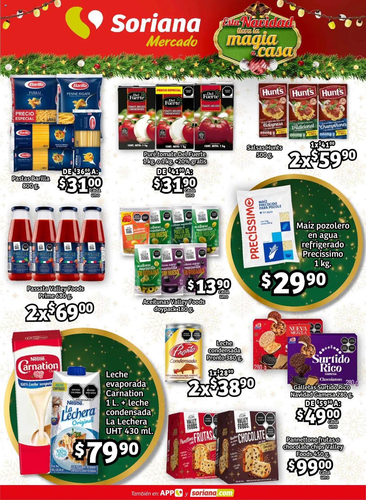 Nuevas ofertas de Soriana válidas en toda la República Mexicana desde el 11.12.2025. ¡Encuentra las mejores ofertas en Soriana - Pesito Valedor Mercado: Edo Mex, Valle De México, Gro, Hgo, Mor, Pue, Qto, Tlax, Ver! | Página: 12 | Productos: Aceitunas, Tomate, Pimiento, Galletas