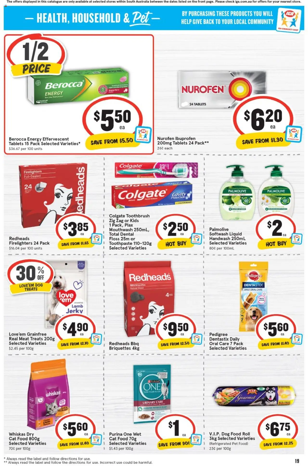 IGA catalogue - valid from 06.08.2025 | Page: 15 | Products: Meat, Toothpaste, Dog food, Wood