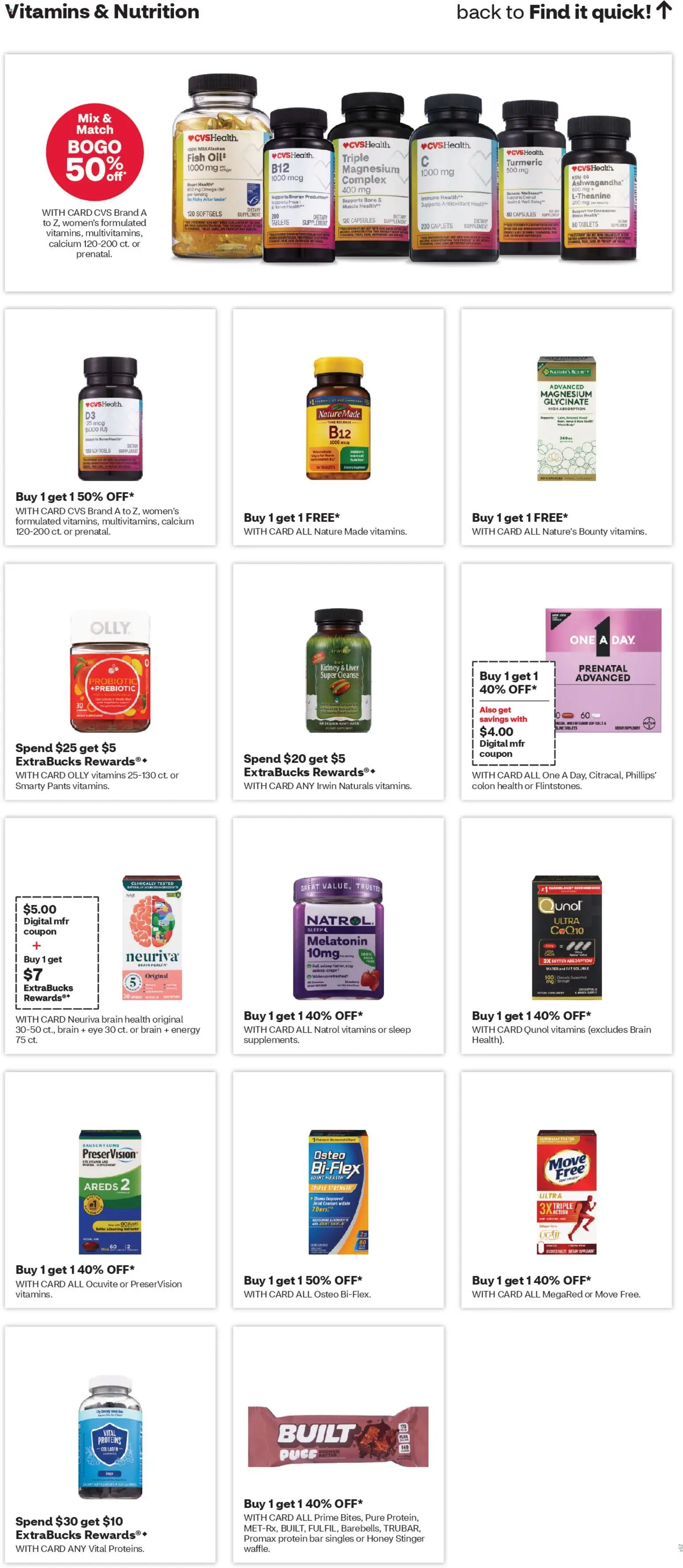 CVS Pharmacy Weekly Ad - WA - valid from 29.03.2026 | Page: 8 | Products: CoQ10, Turmeric, Fish, Pants