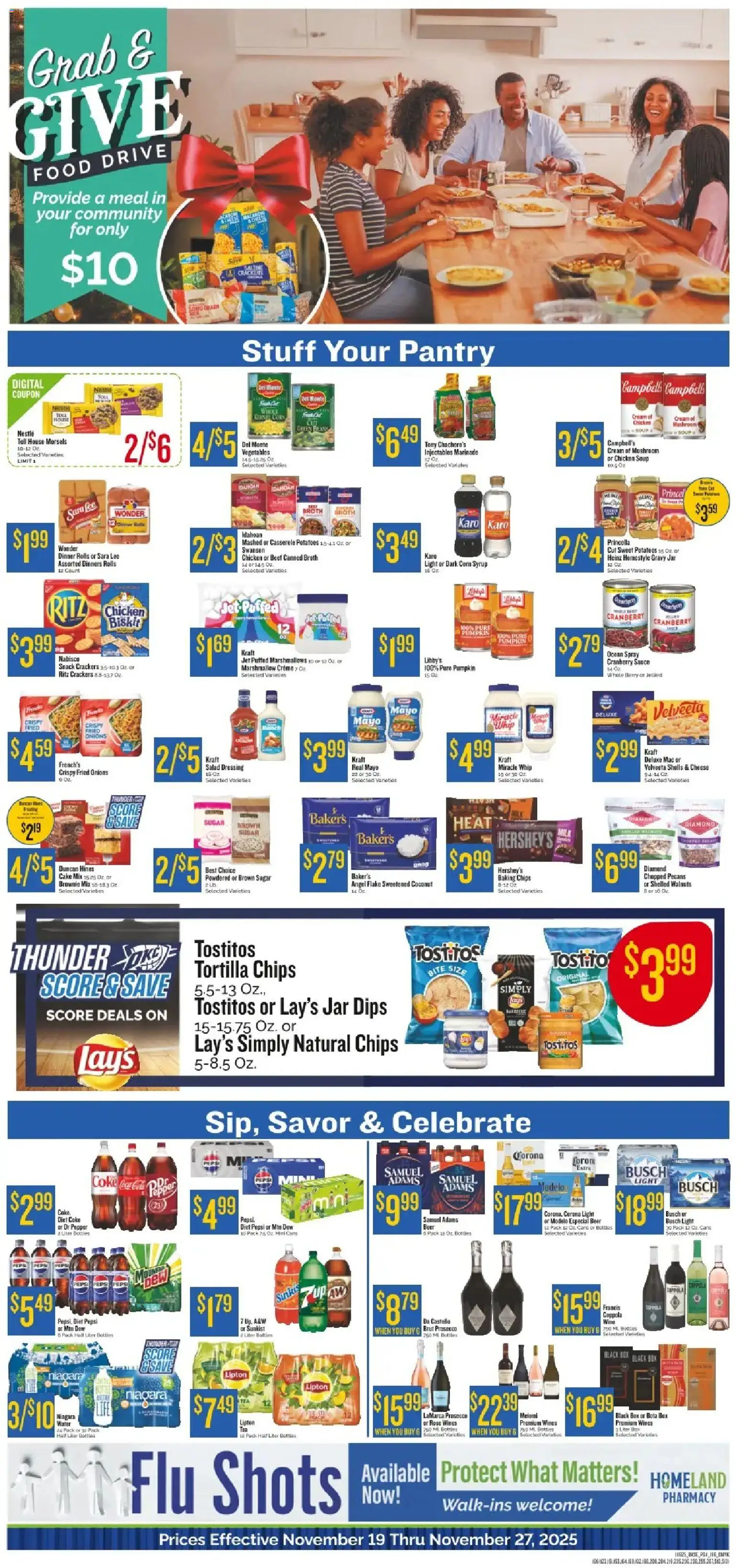 Homeland Weekly Ad - valid from 19.11.2025 | Page: 4 | Products: Potatoes, Vegetables, Sauce, Sugar