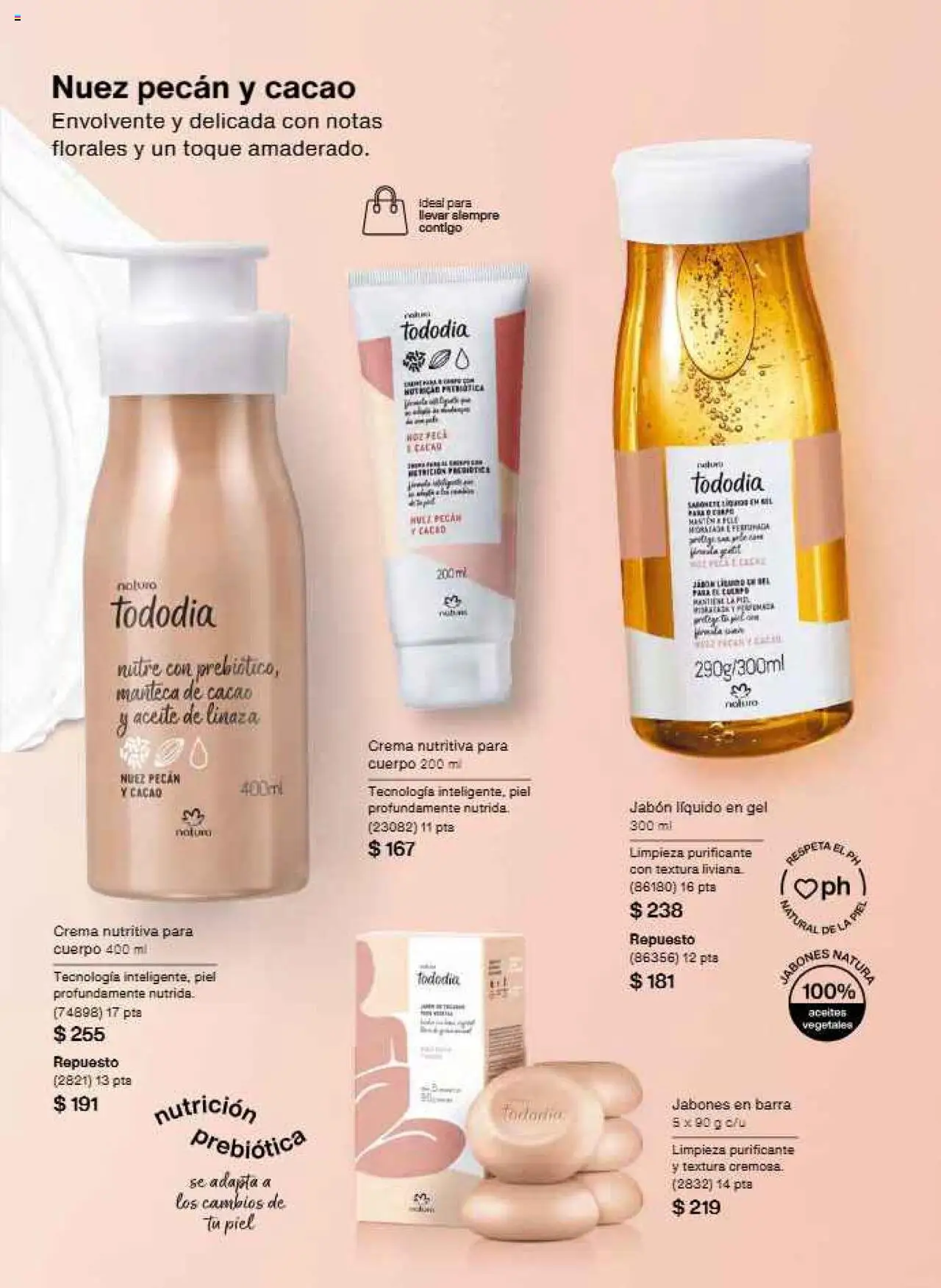 Nuevas ofertas de Natura válidas en toda la República Mexicana desde el 12.10.2025. ¡Encuentra las mejores ofertas en Natura - Campaña 16 2025! | Página: 104 | Productos: Jabón líquido, Crema, Nuez, Cacao