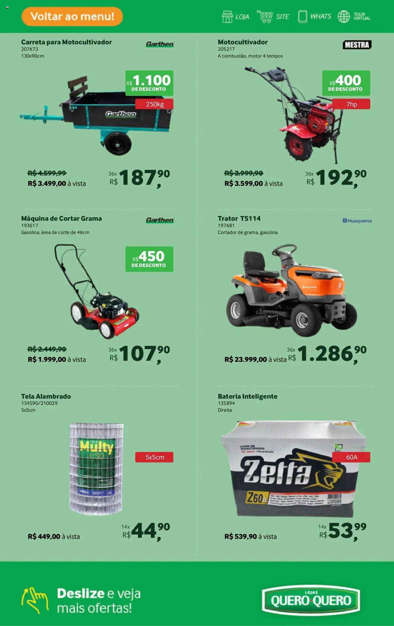 Lojas Quero-Quero Folheto - válido de 16.09.2025 | Página: 23 | Produtos: Tela, Bateria, Cortador