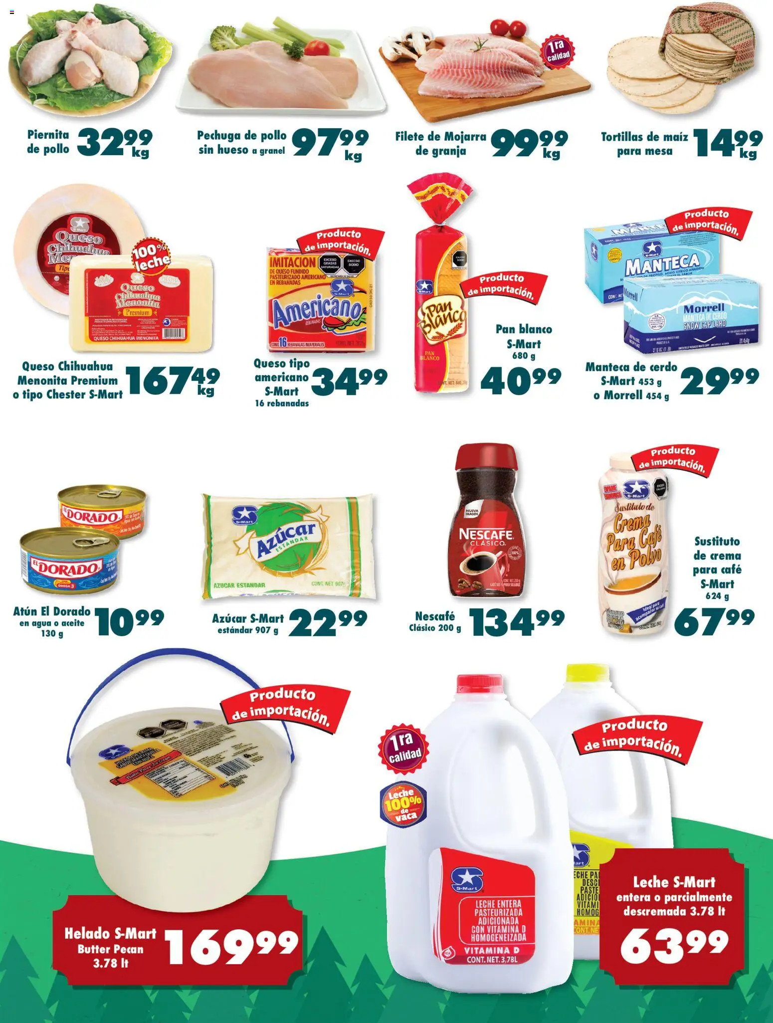 Nuevas ofertas de S-Mart válidas en toda la República Mexicana desde el 04.11.2025. ¡Encuentra las mejores ofertas en S-Mart folleto Juárez! | Página: 4 | Productos: Maíz, Crema, Queso, Mesa