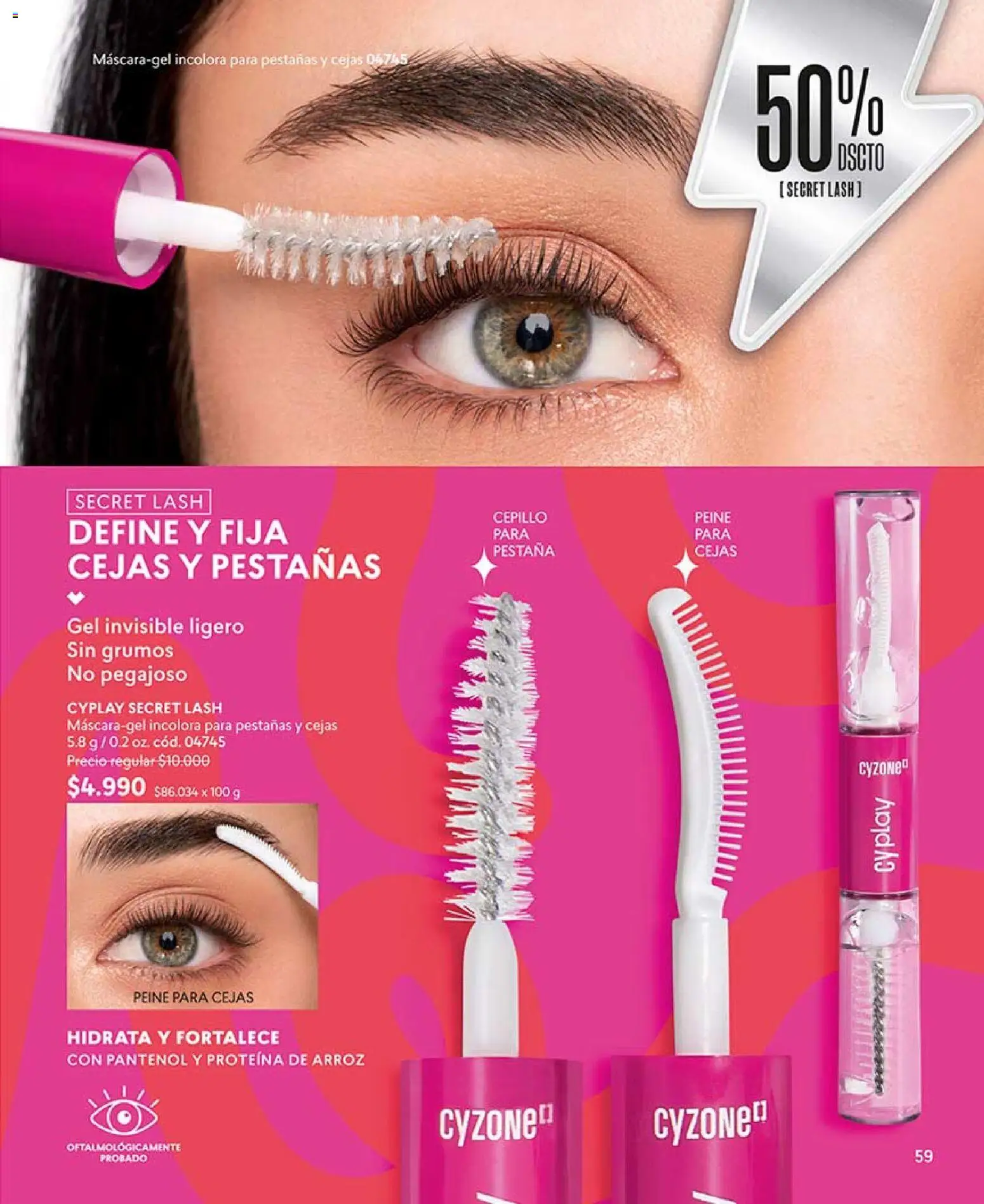 Catálogo CyZone Campaña 8 │ válido desde el 29.04.2026 | Página: 59 | Productos: Cepillo, Peine, Arroz