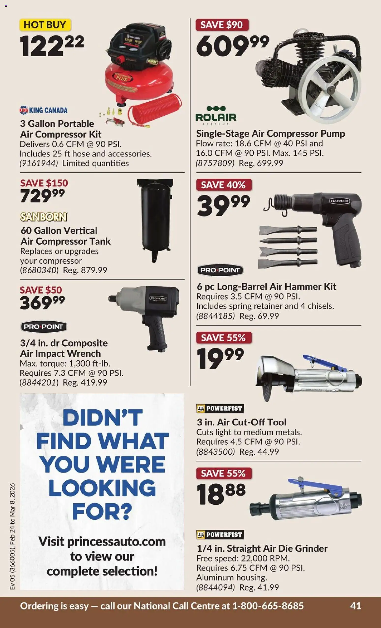 Princess Auto flyer valid from 24.02.2026 | Page: 45 | Products: PC, Grinder