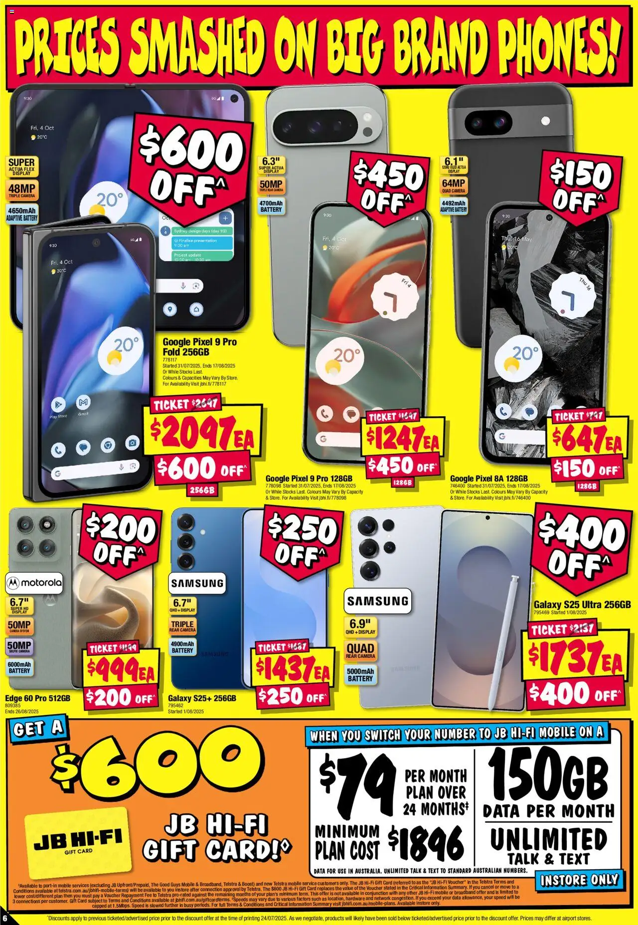 JB Hi-Fi catalogue - valid from 07.08.2025 | Page: 6 | Products: Battery, Camera, Mobile